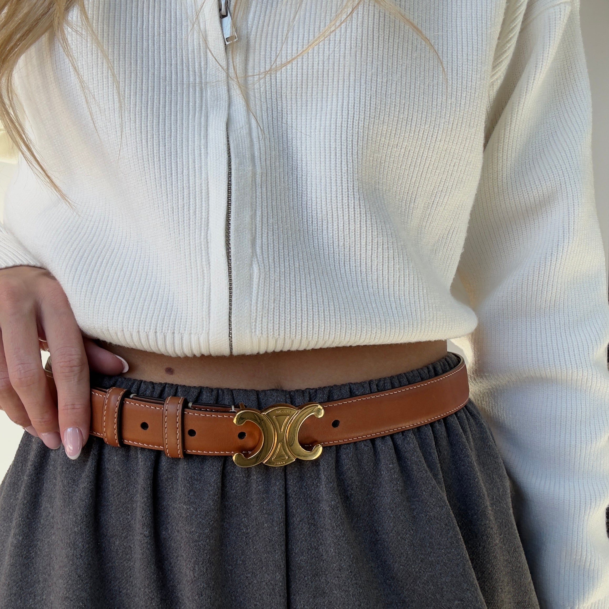 Celine Triomphe Medium Belt - Queen May