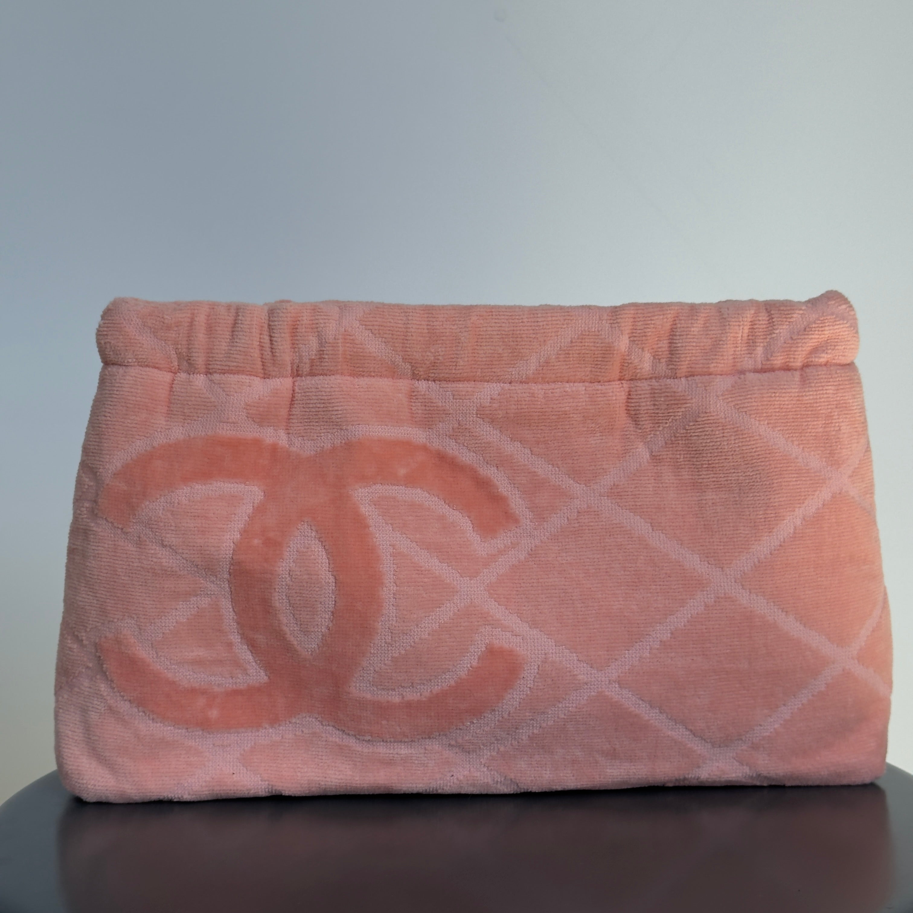 Lady Cuir x Queen May Saint Tropez Towel Clutch Peach - Queen May