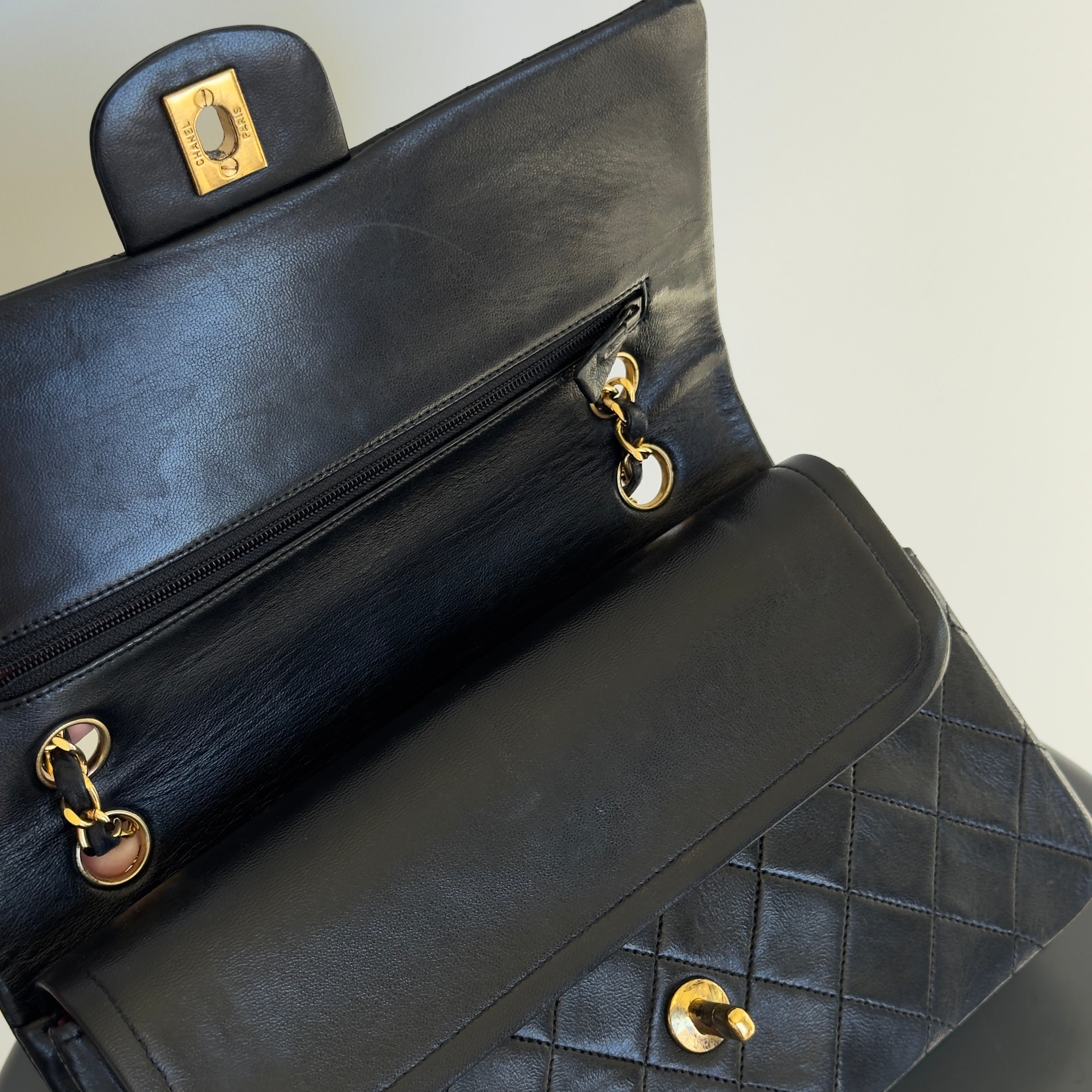 Vintage Chanel Quilted Lambskin Medium Double Flap Bag - Queen May