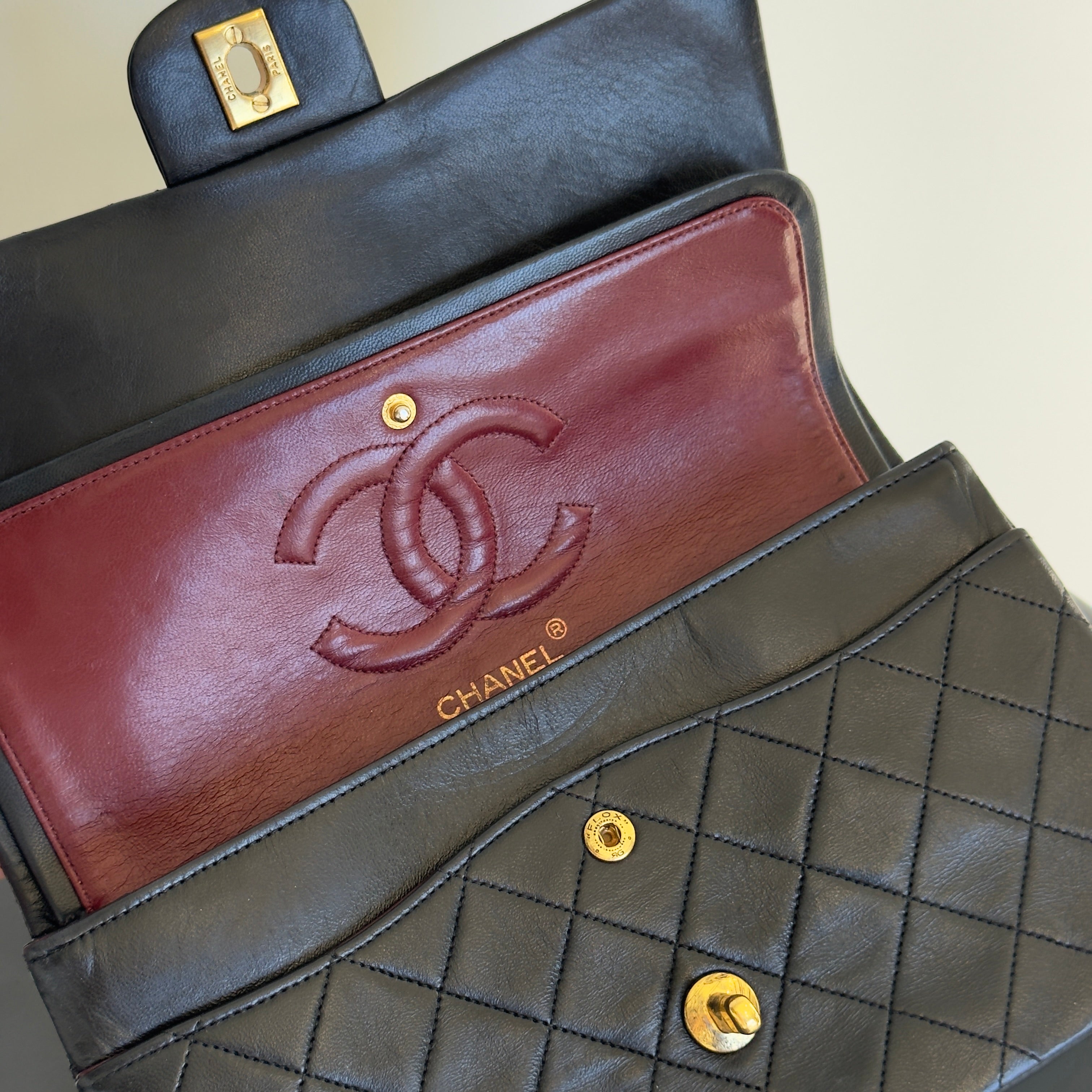 Vintage Chanel Quilted Lambskin Medium Double Flap Bag - Queen May