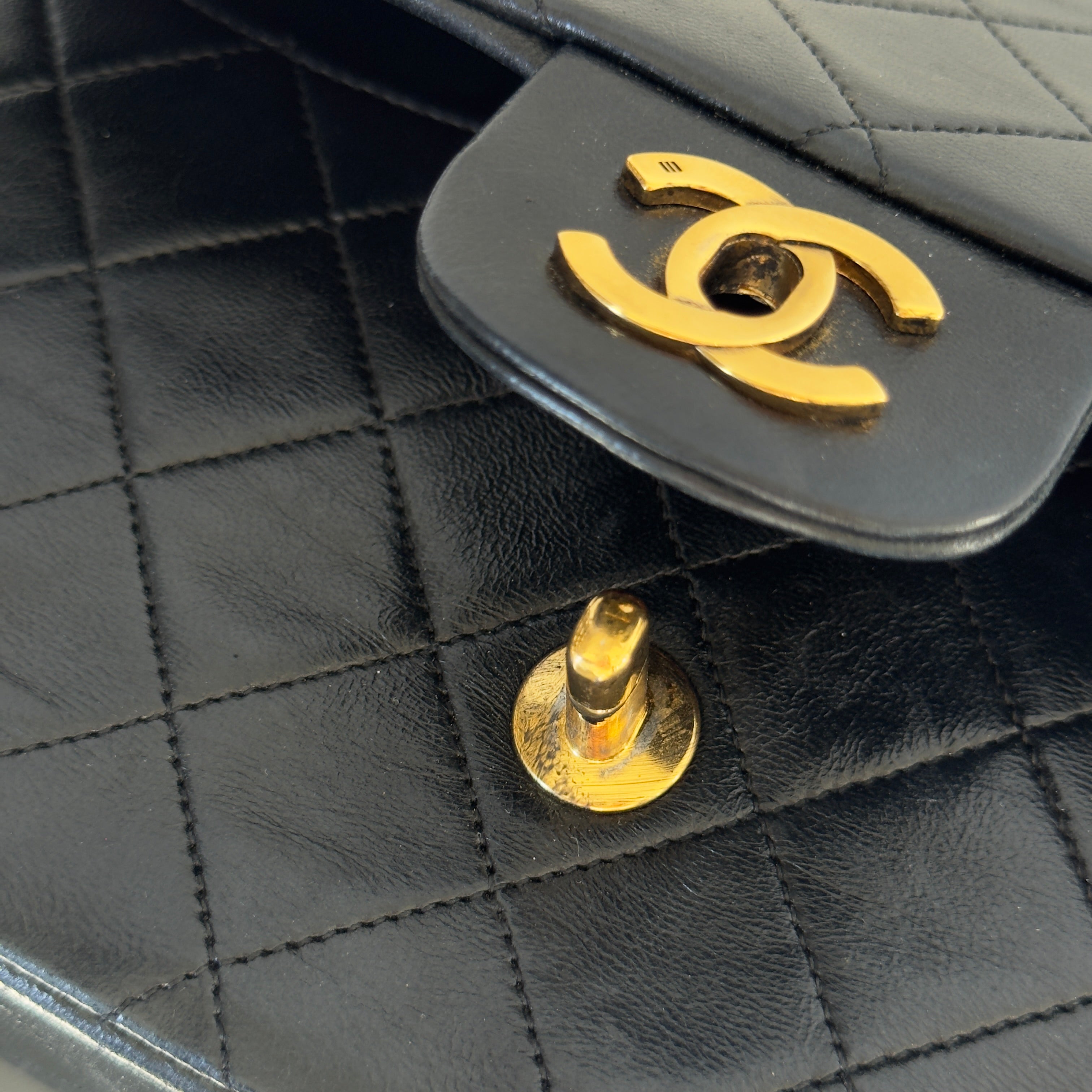 Vintage Chanel Quilted Lambskin Medium Double Flap Bag - Queen May