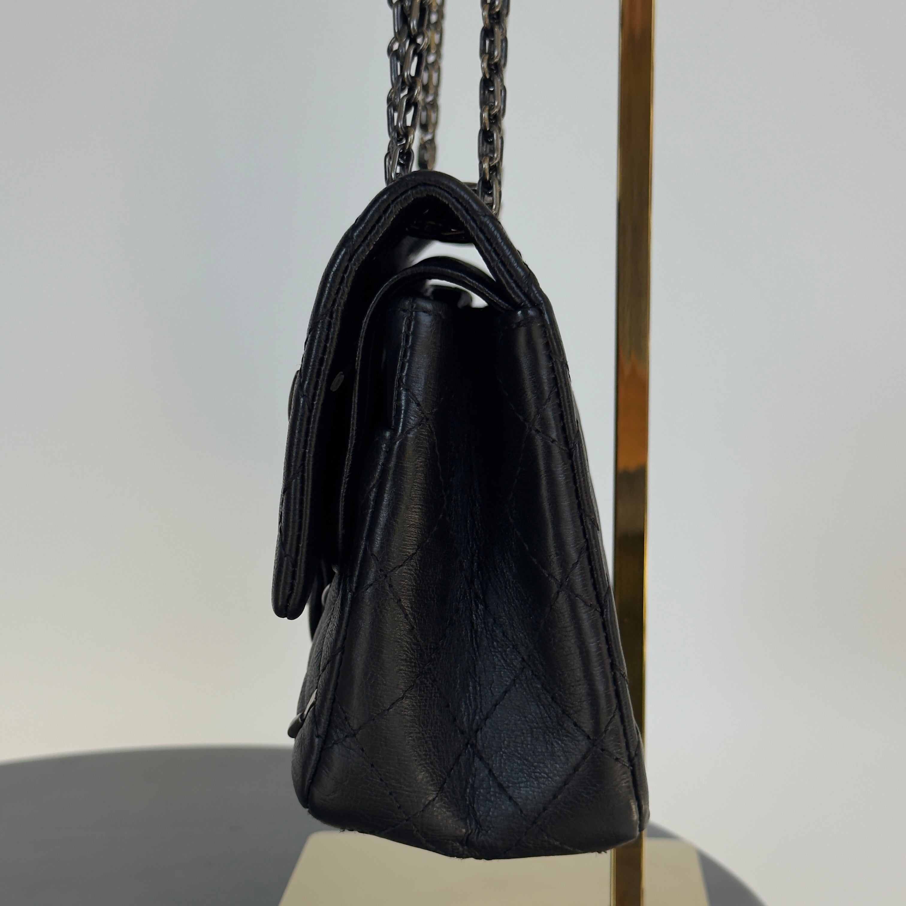 Ultra Rare Limited Edition Chanel 2015 Calfskin Brasserie Charms 2.55 Reissue Flap Bag