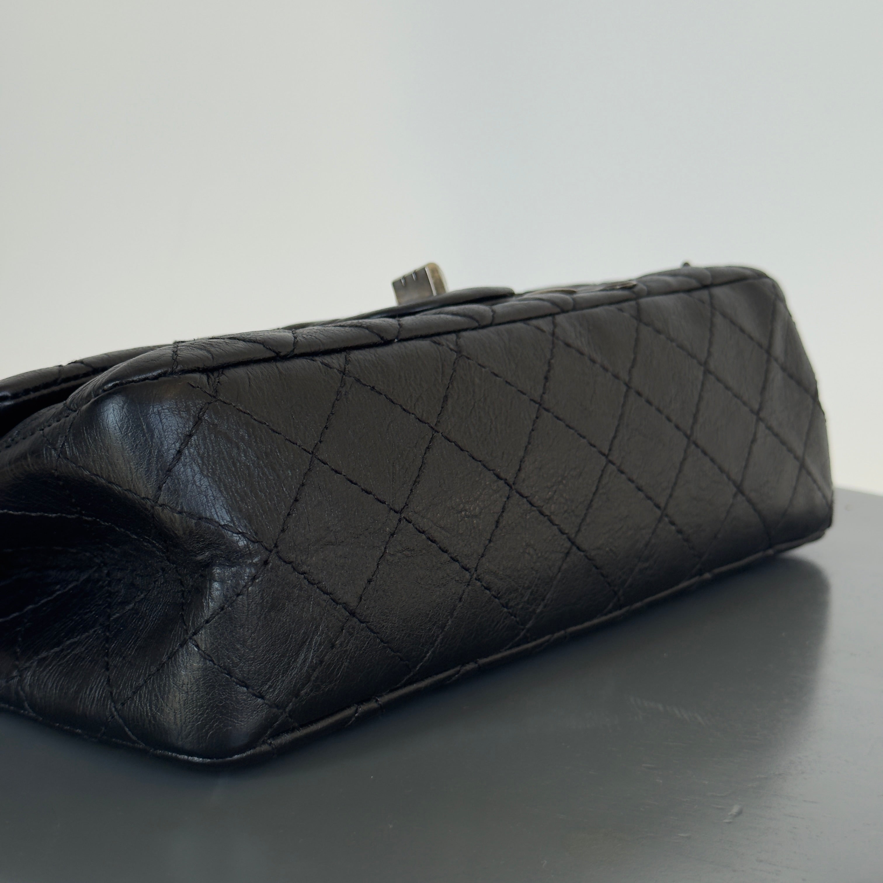 Ultra Rare Limited Edition Chanel 2015 Calfskin Brasserie Charms 2.55 Reissue Flap Bag