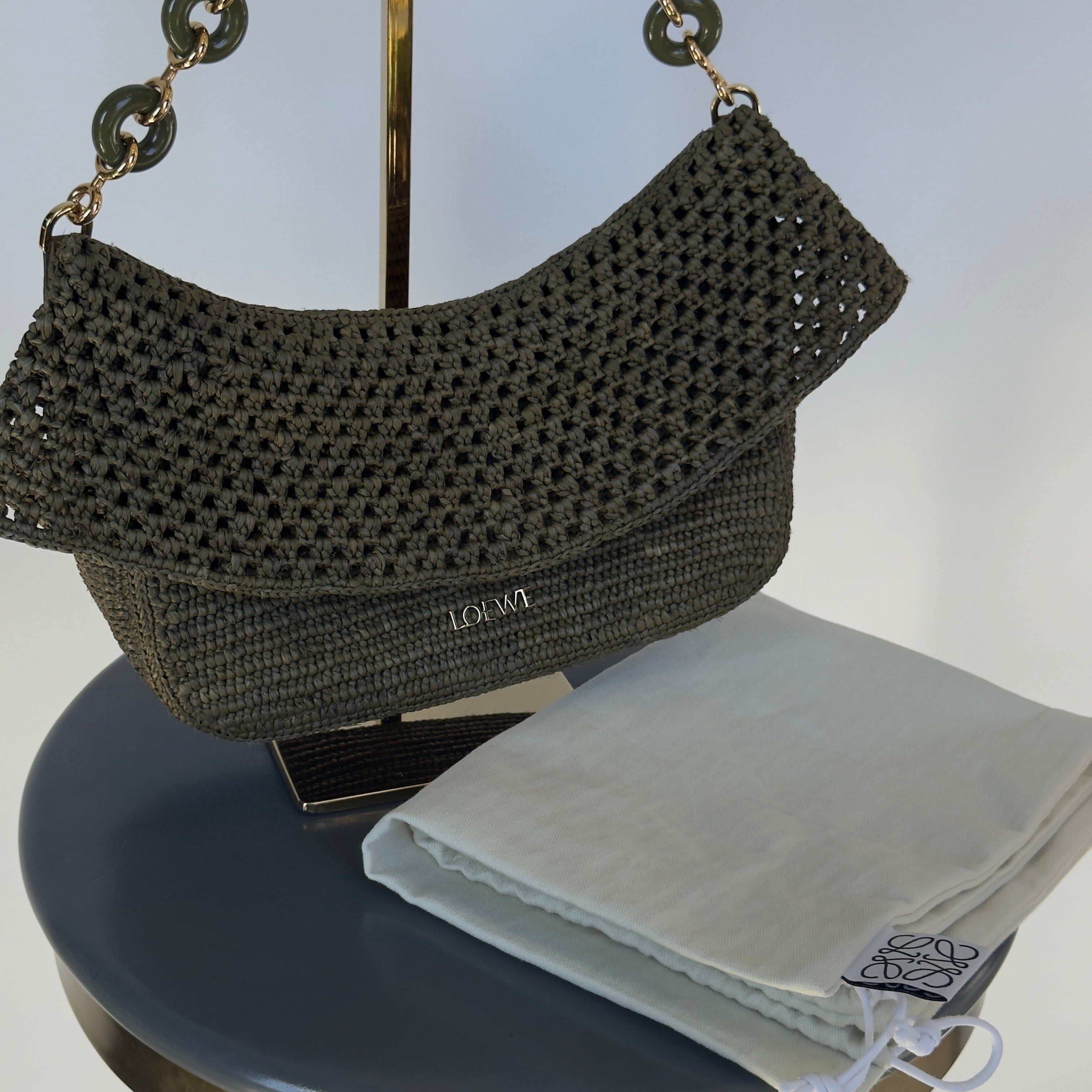 Loewe x Paula's Ibiza Ola Raffia - Queen May