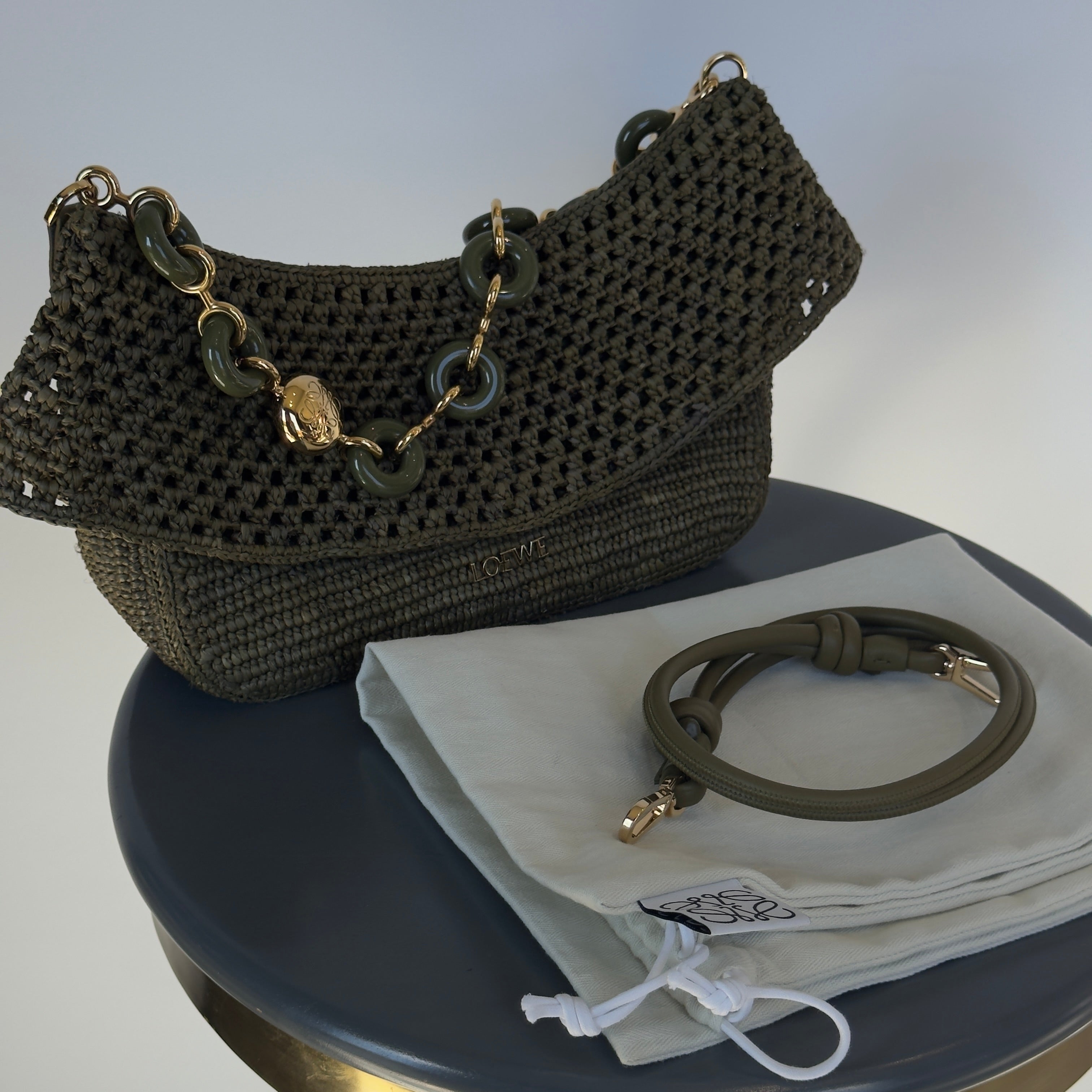 Loewe x Paula's Ibiza Ola Raffia - Queen May