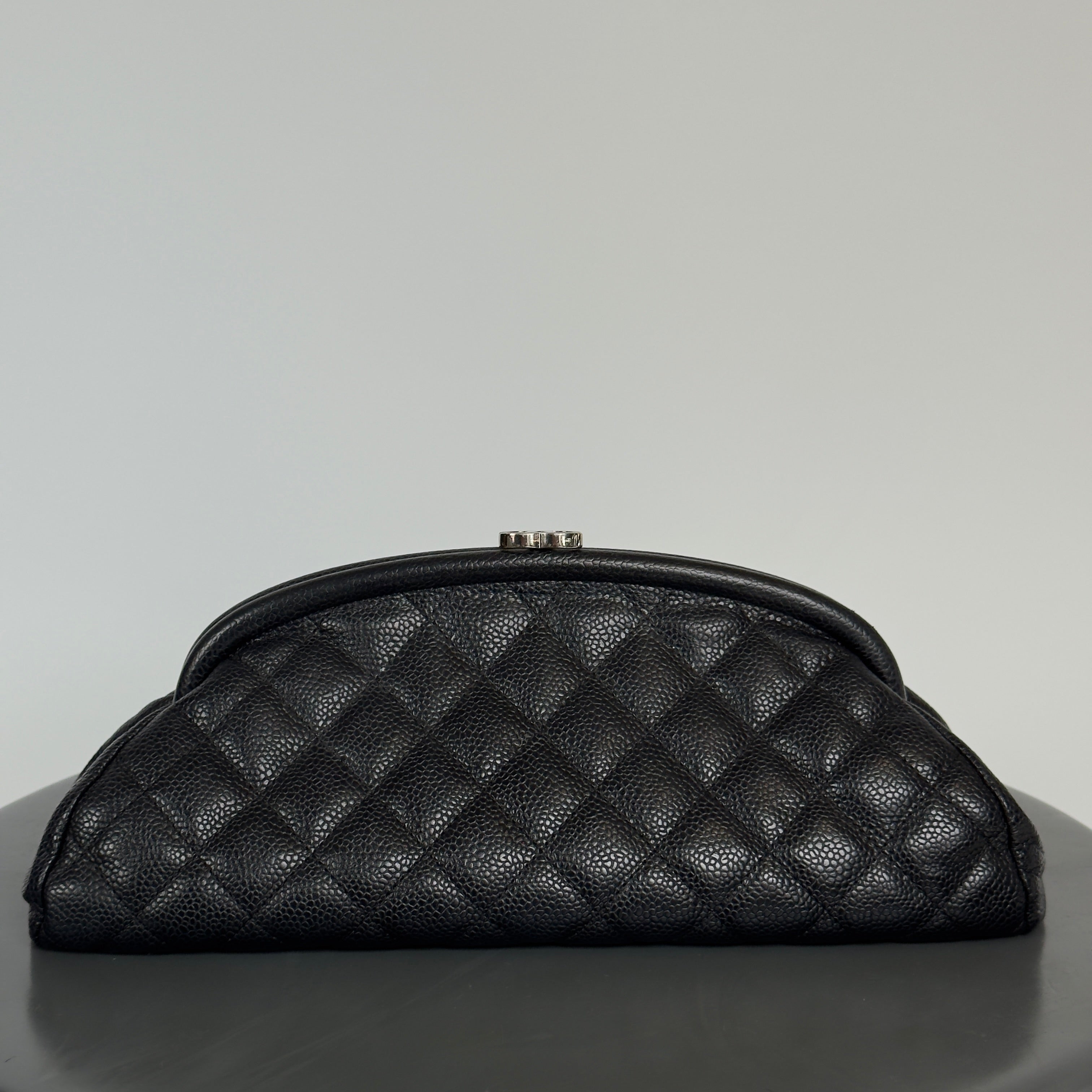 Chanel Quilted Timeless Caviar Clutch - Queen May