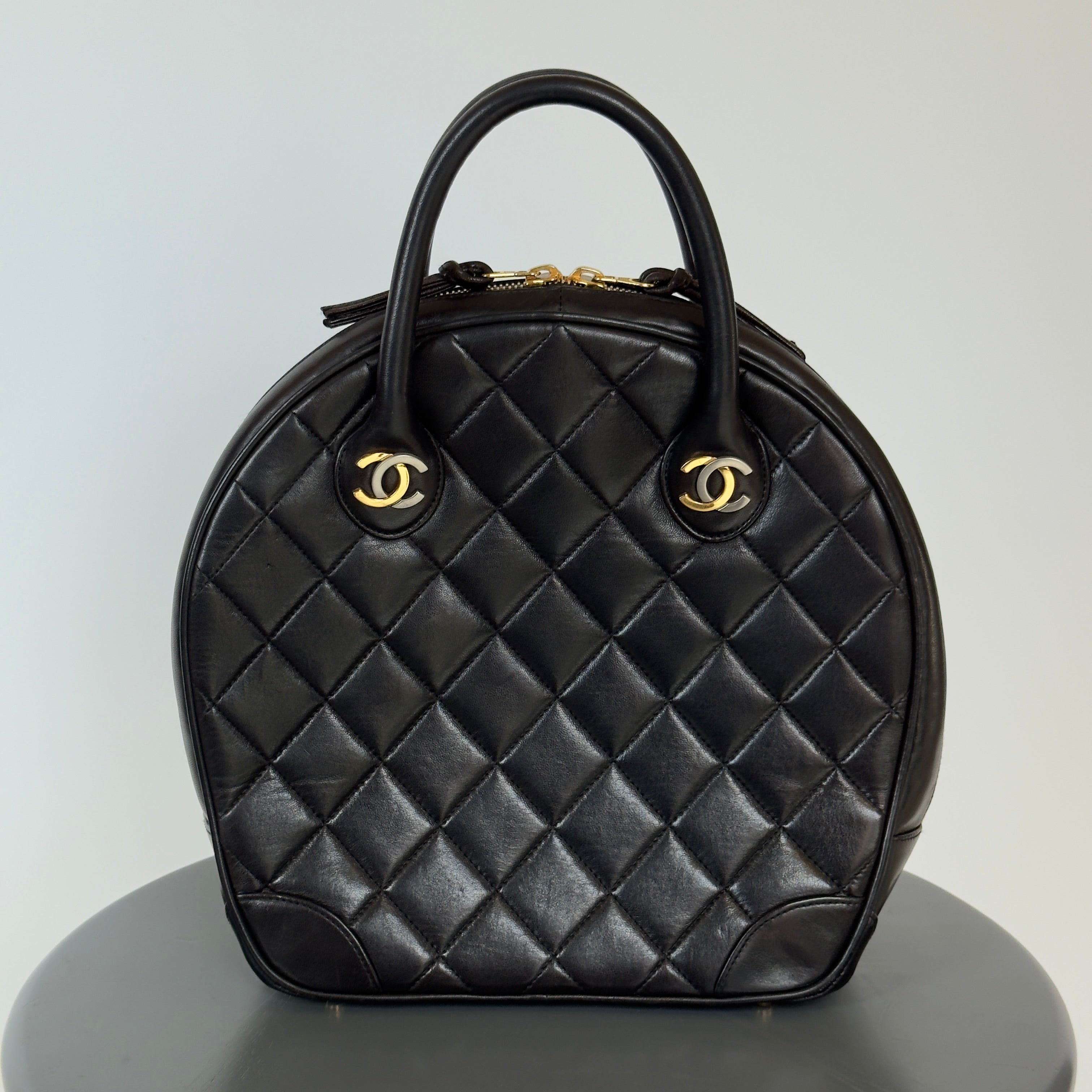 Chanel Quilted Lambskin Paris Limited Bowler Small - Queen May