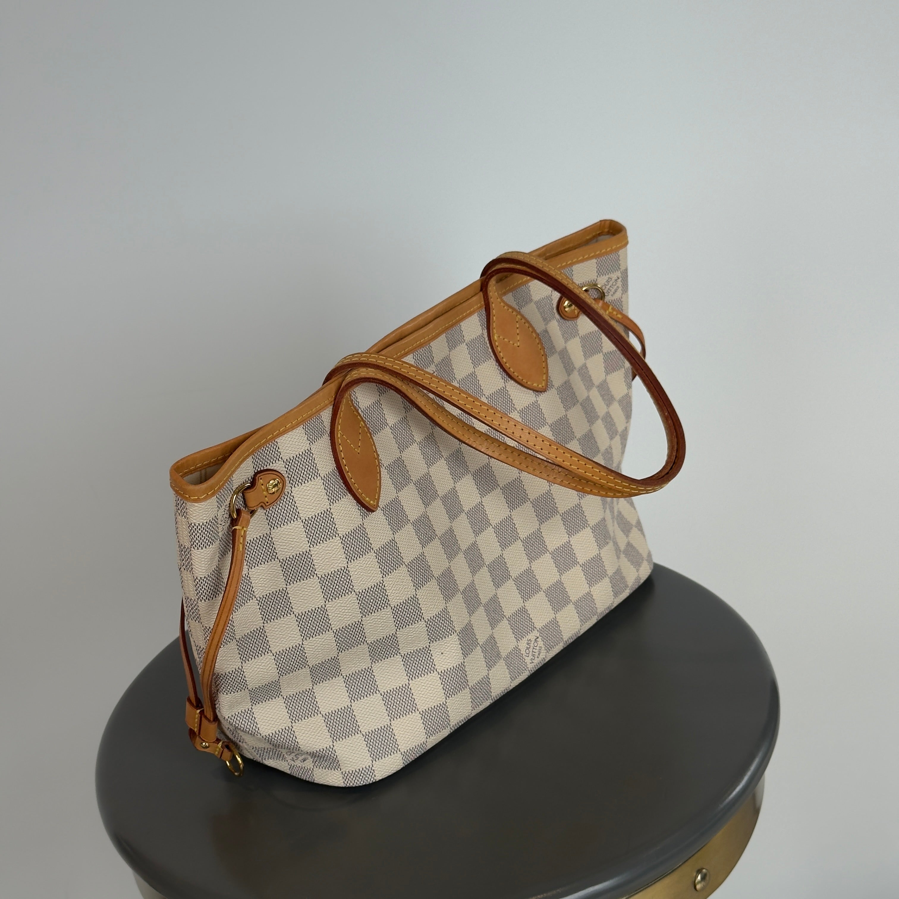 Louis Vuitton Damier Azur Neverfull PM with Pouch - Queen May