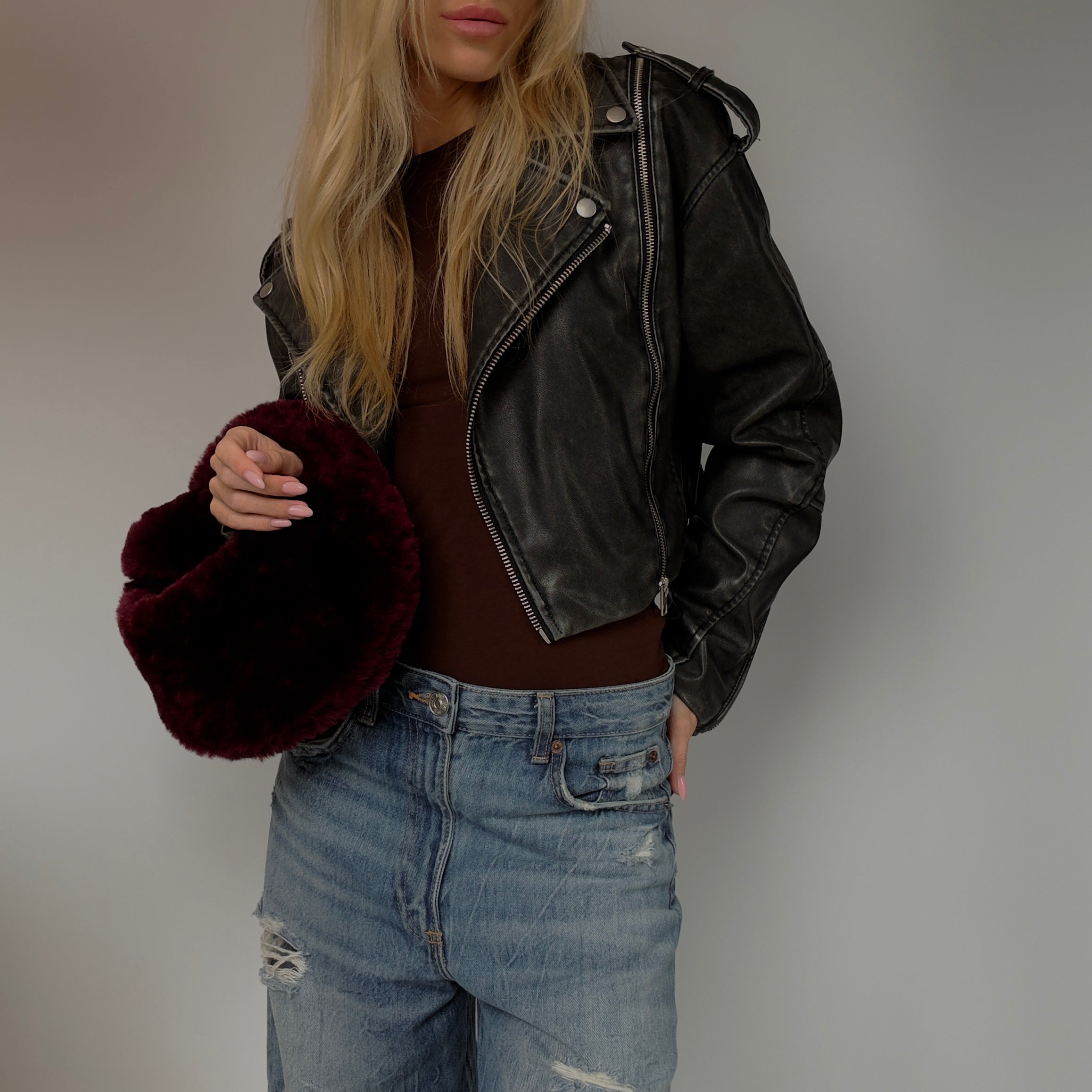 Bottega Veneta Mini Jodie Shearling - Queen May