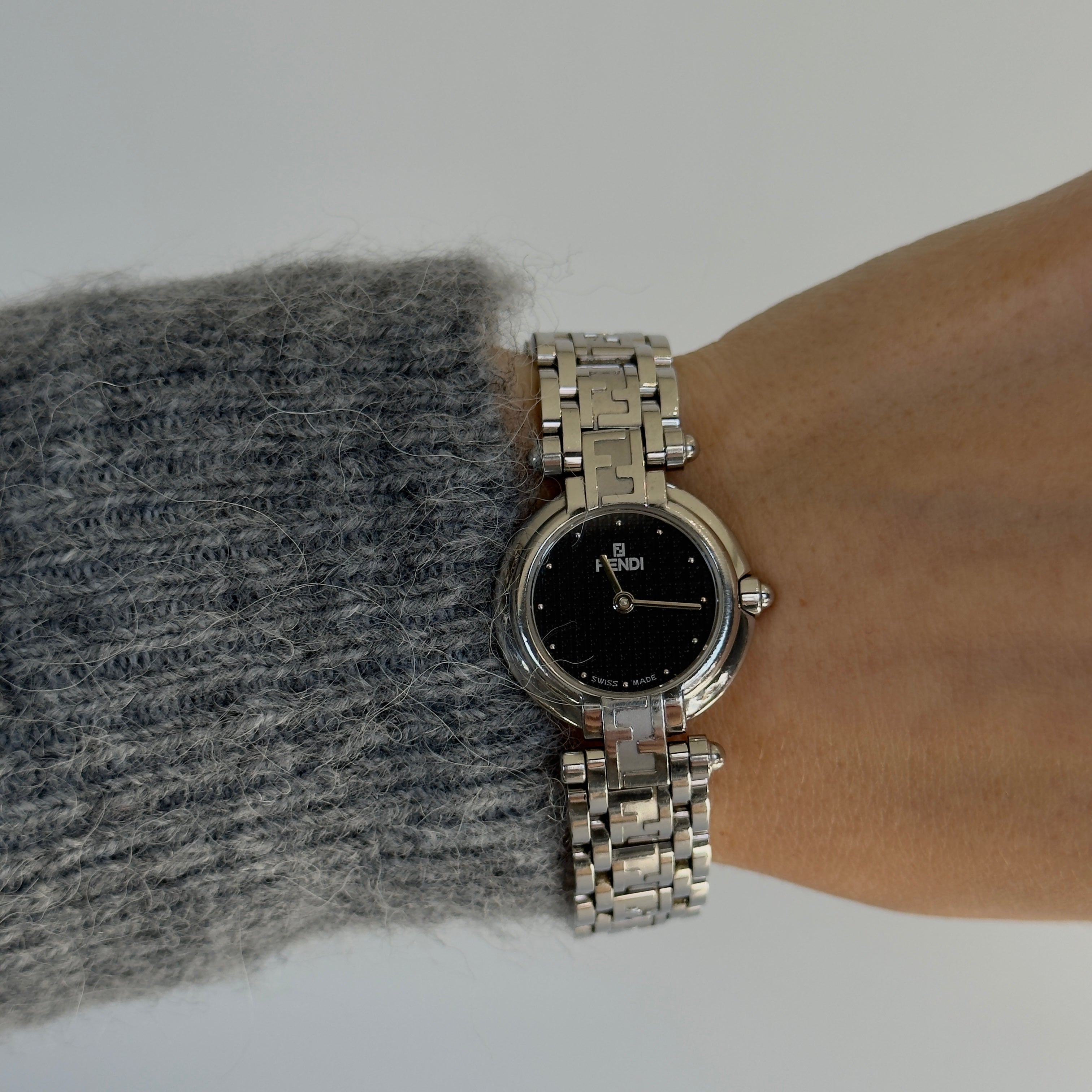 Vintage Fendi Orologi 750L Ladies' Watch with FF Zucca Dial - Queen May