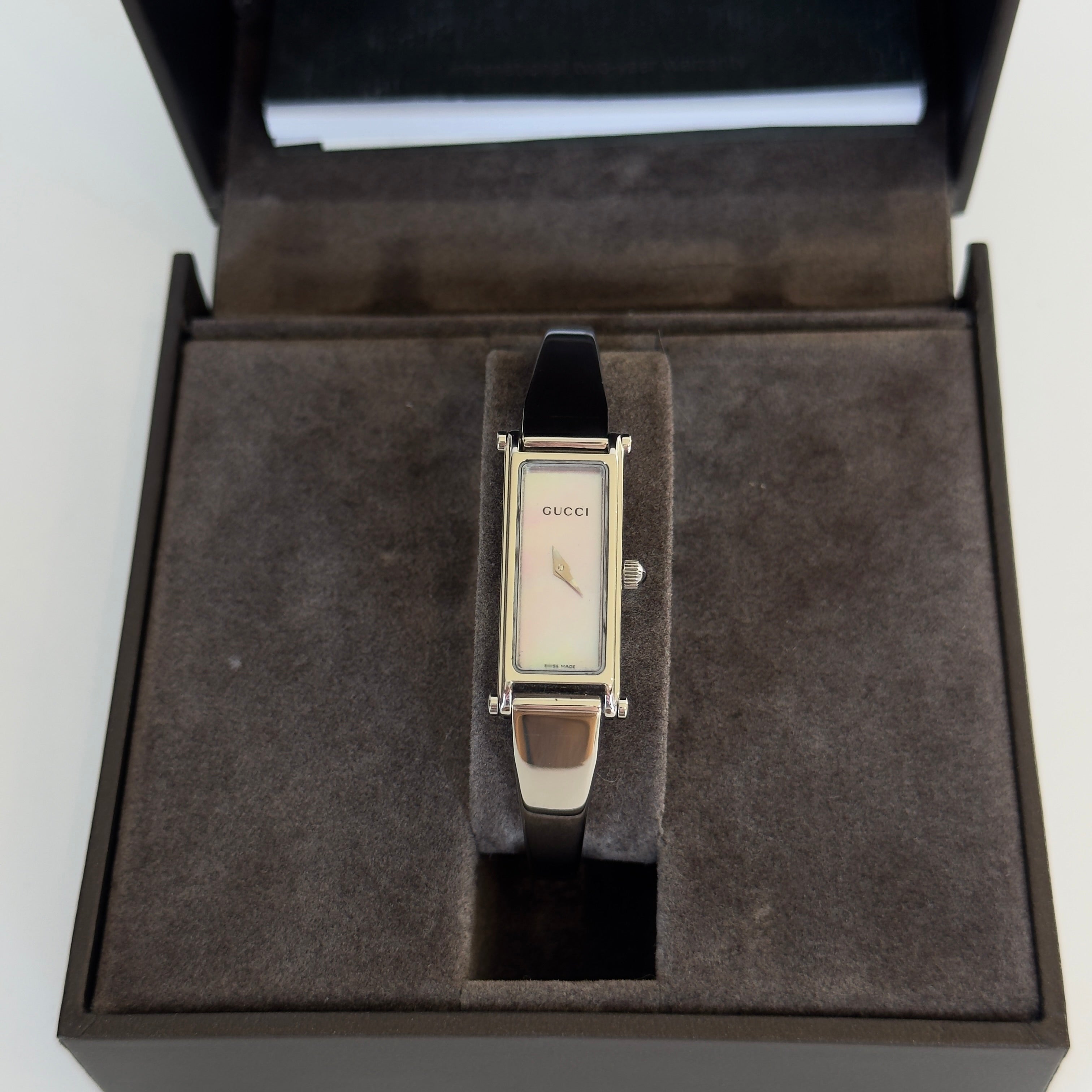 Gucci 1500L Pink Mother of Pearl Dial Horsebit Watch - Queen May