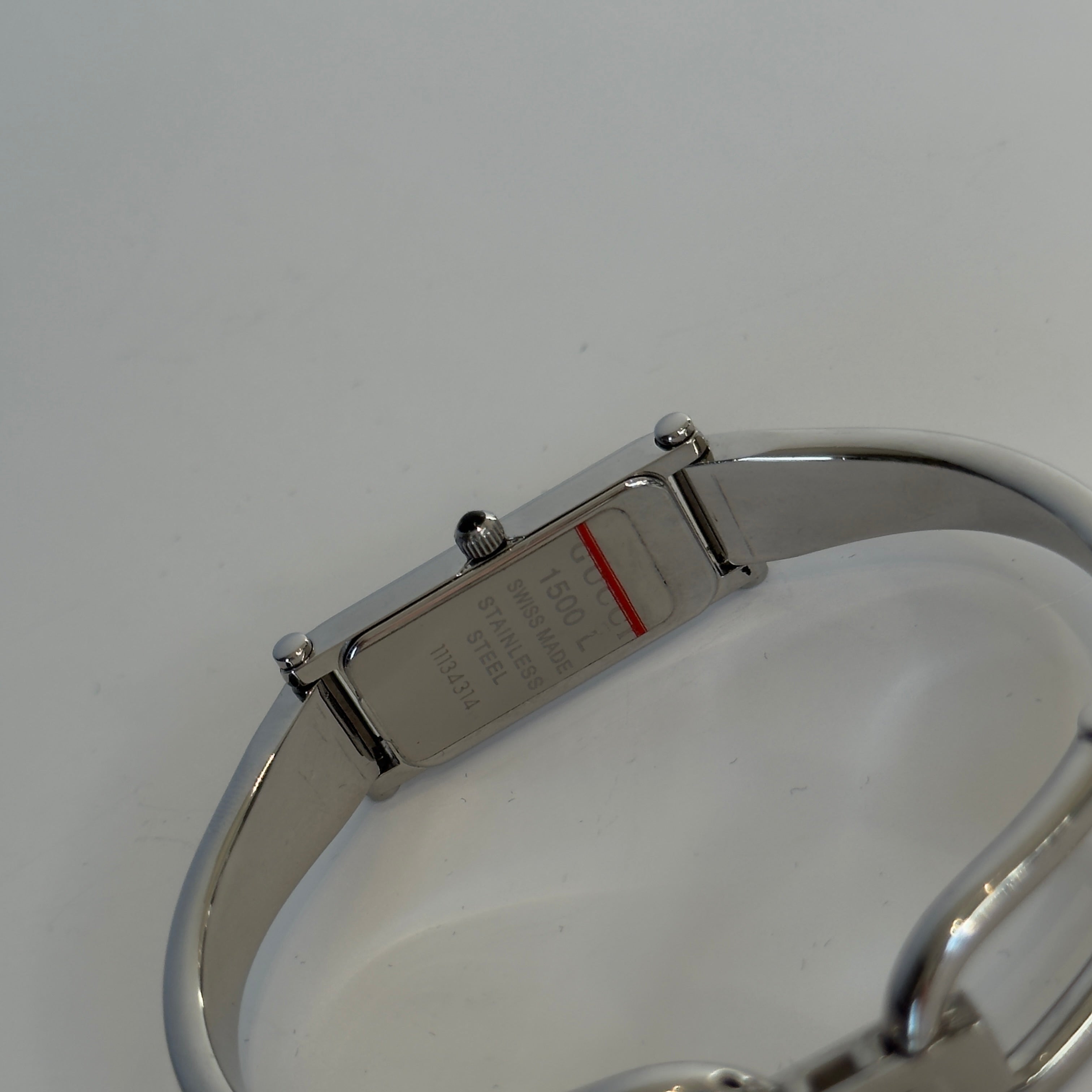 Gucci 1500L Pink Mother of Pearl Dial Horsebit Watch - Queen May