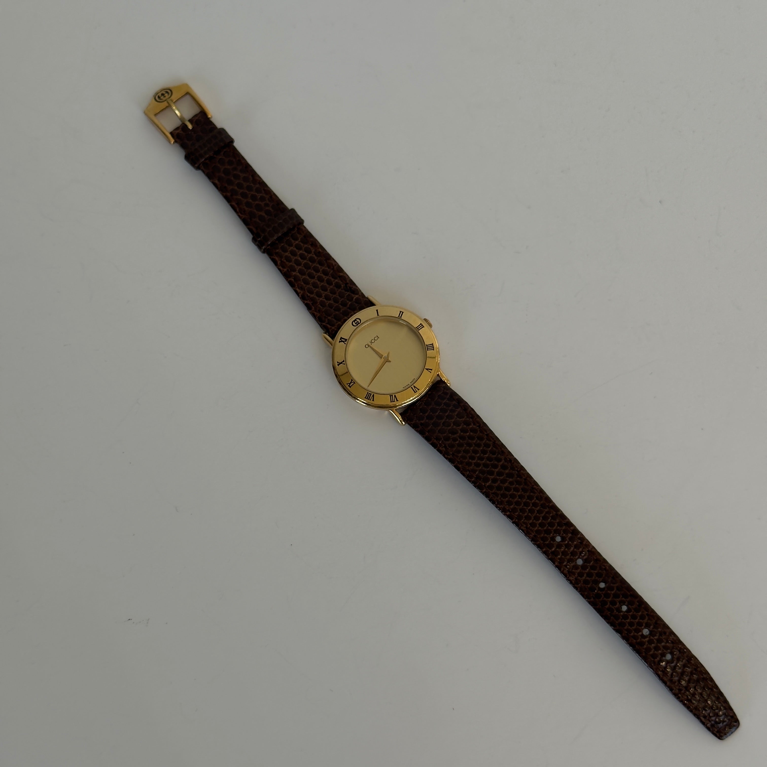 Gucci 3000.2L Ladies Gold Tone Watch - Queen May
