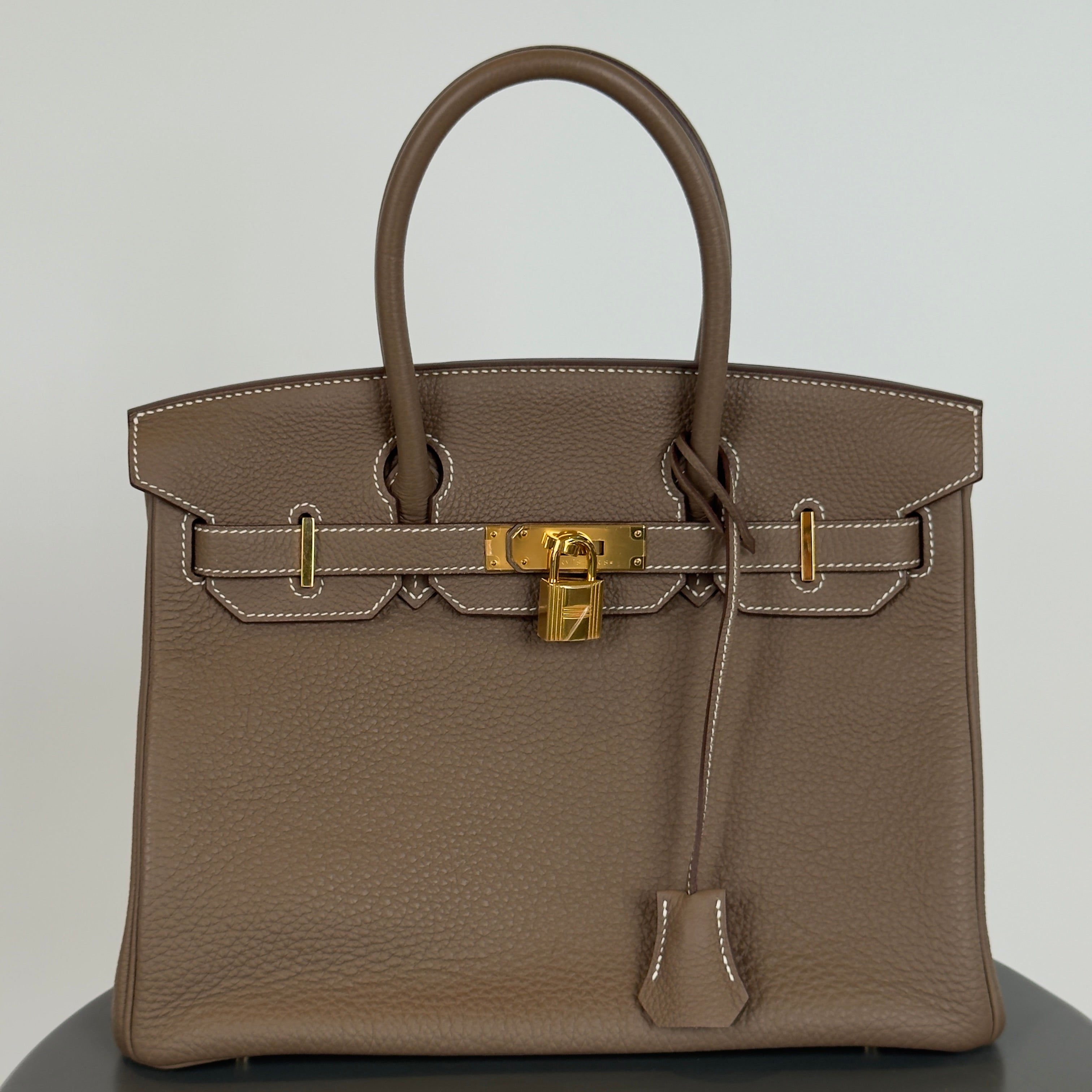 Hermes Birkin 30 Etoupe Togo Gold Gold Hardware 2013 - Queen May