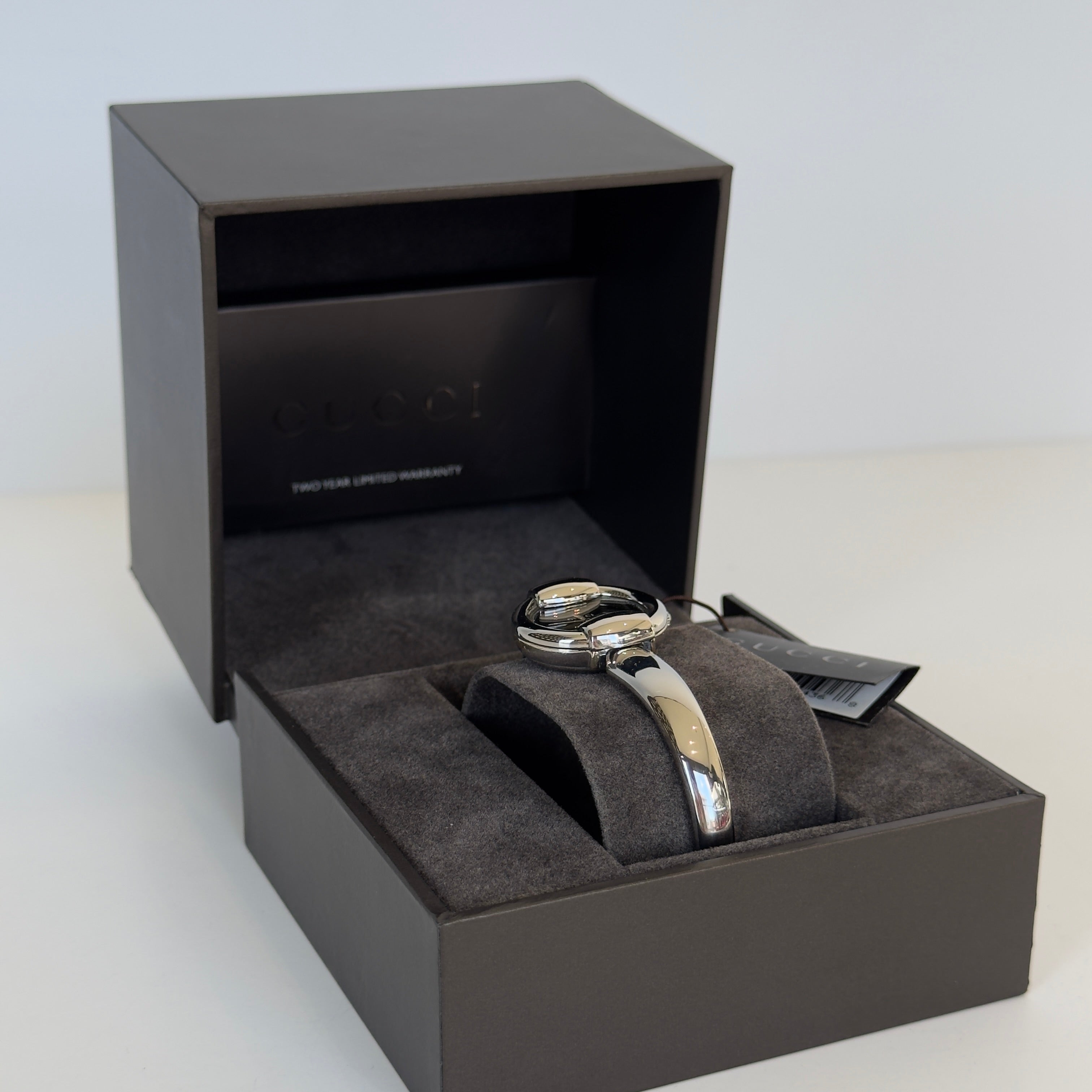 Gucci 1400L Bangle Horsebit Watch Black Dial - Queen May