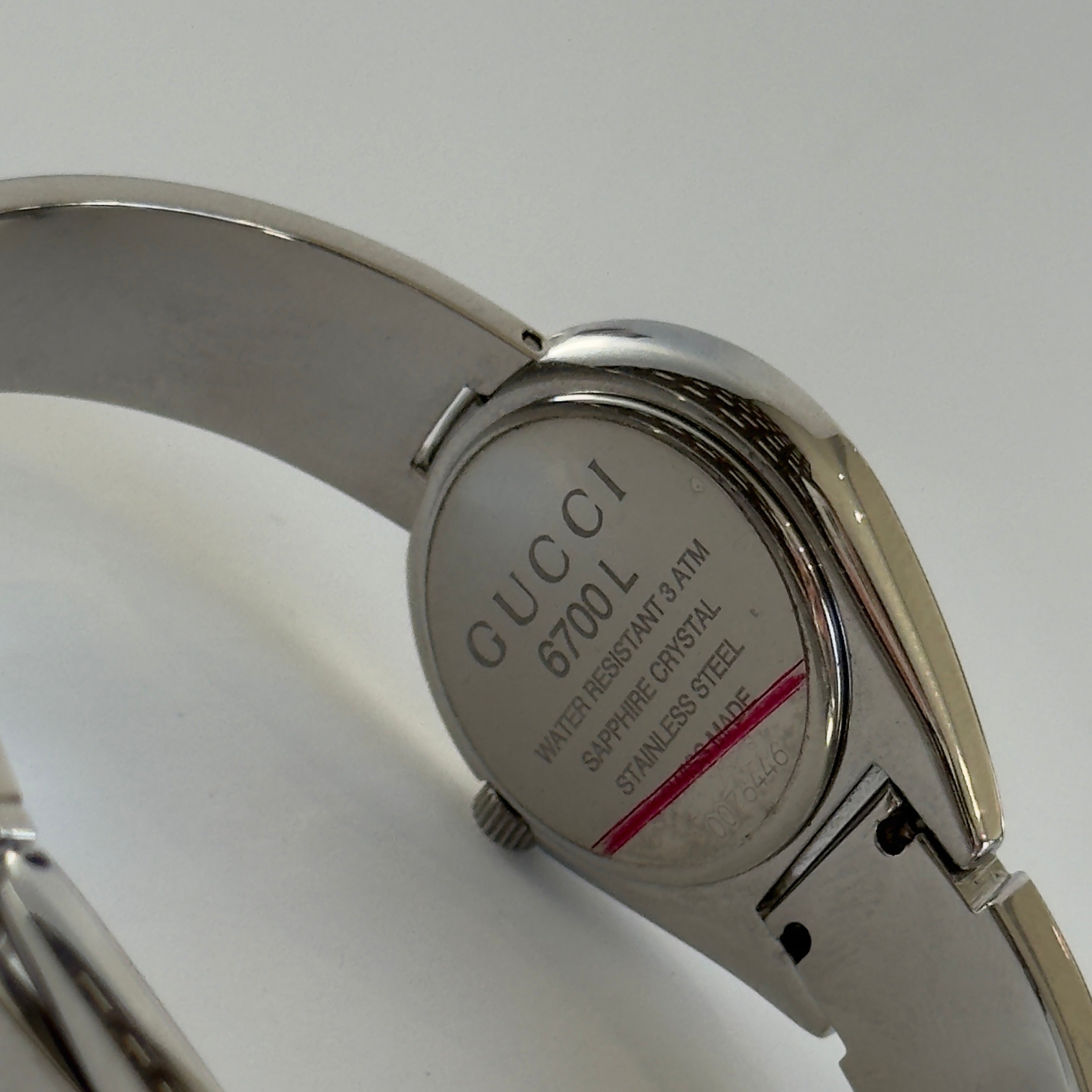 Gucci 6700L Mirror Buckle Bangle Watch - Queen May