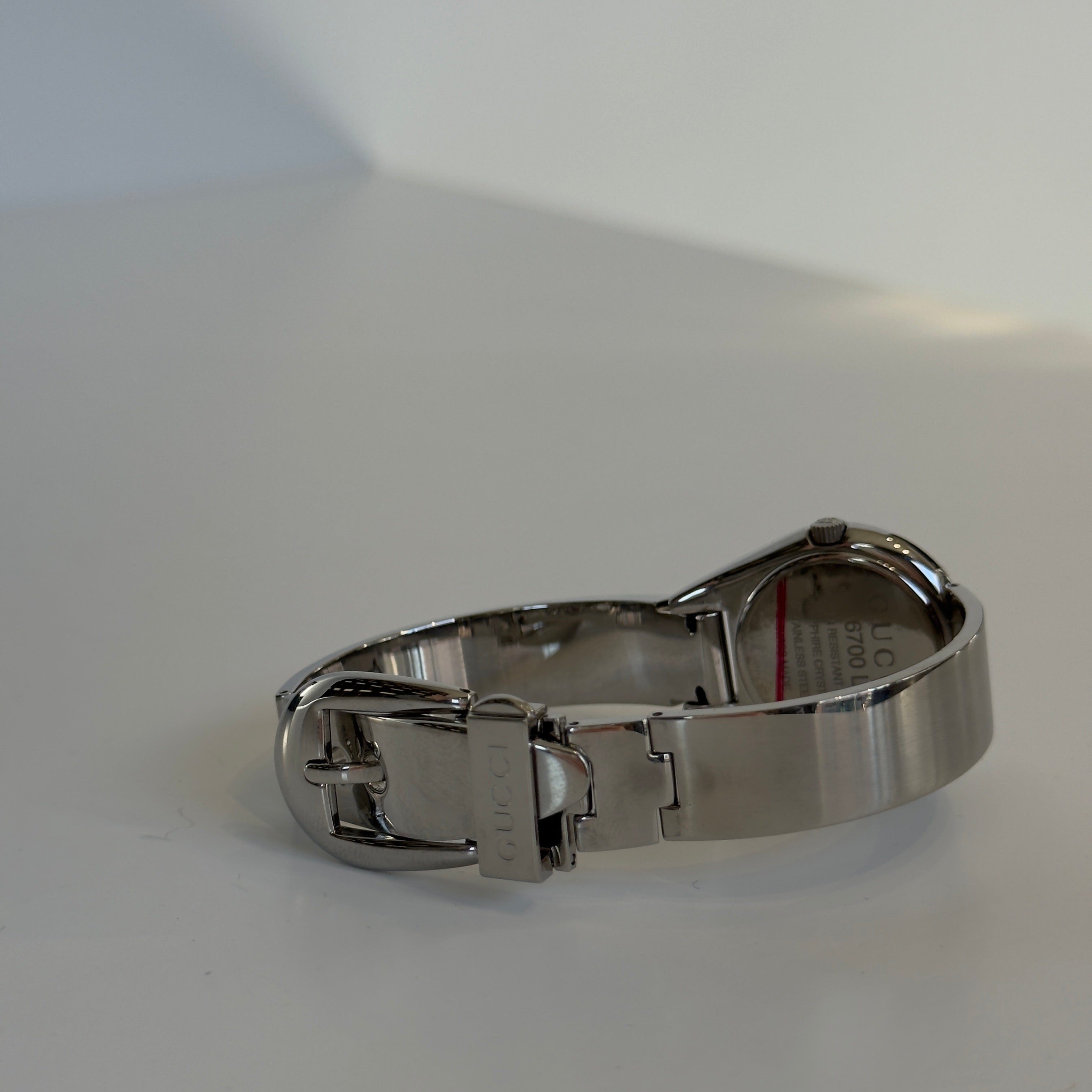 Gucci 6700L Mirror Buckle Bangle Watch - Queen May
