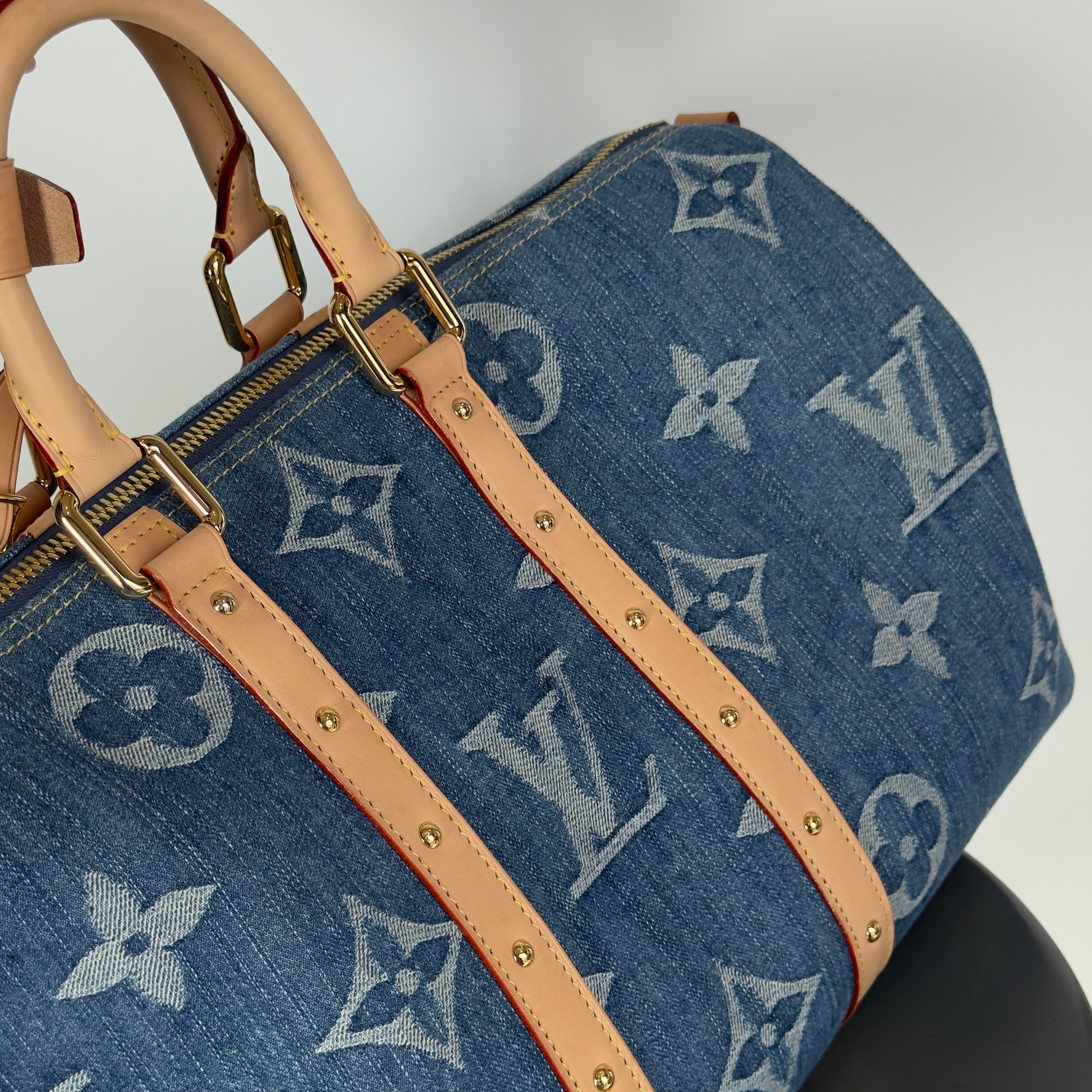 Louis Vuitton Keepall Bandouliere 45 Denim - Queen May
