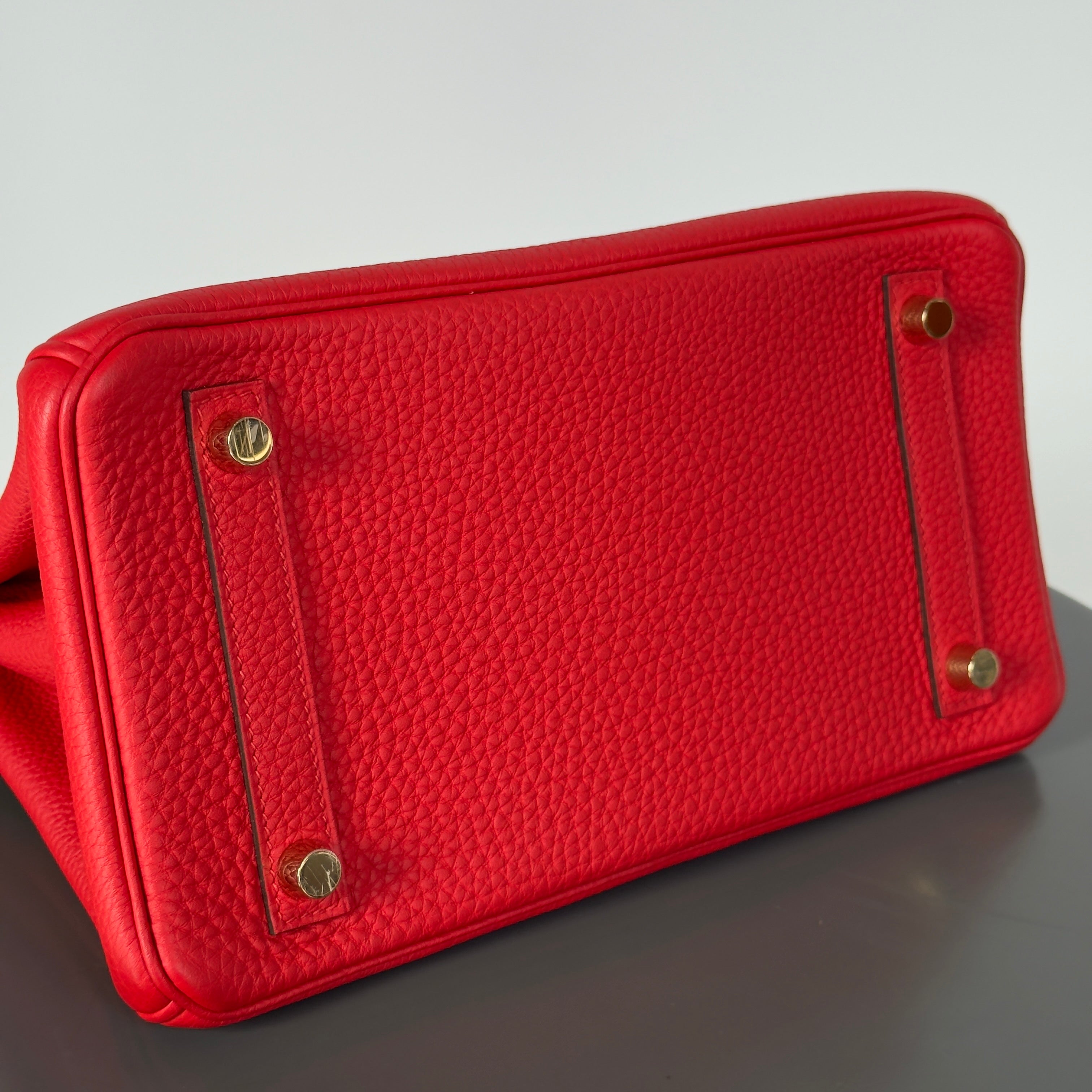 Hermes Birkin 25 Rouge De Coeur Togo Gold Toned Hardware - Queen May