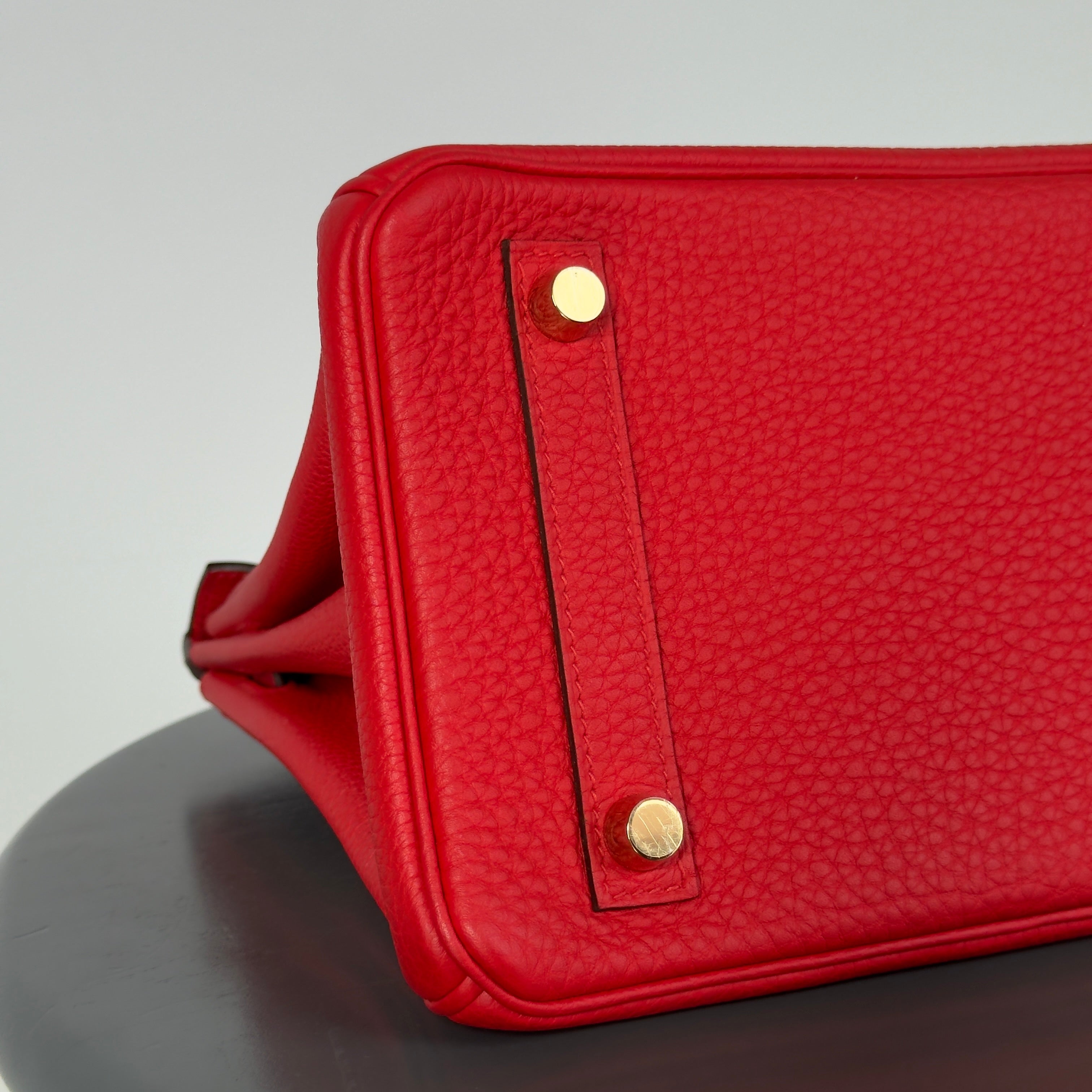 Hermes Birkin 25 Rouge De Coeur Togo Gold Toned Hardware - Queen May