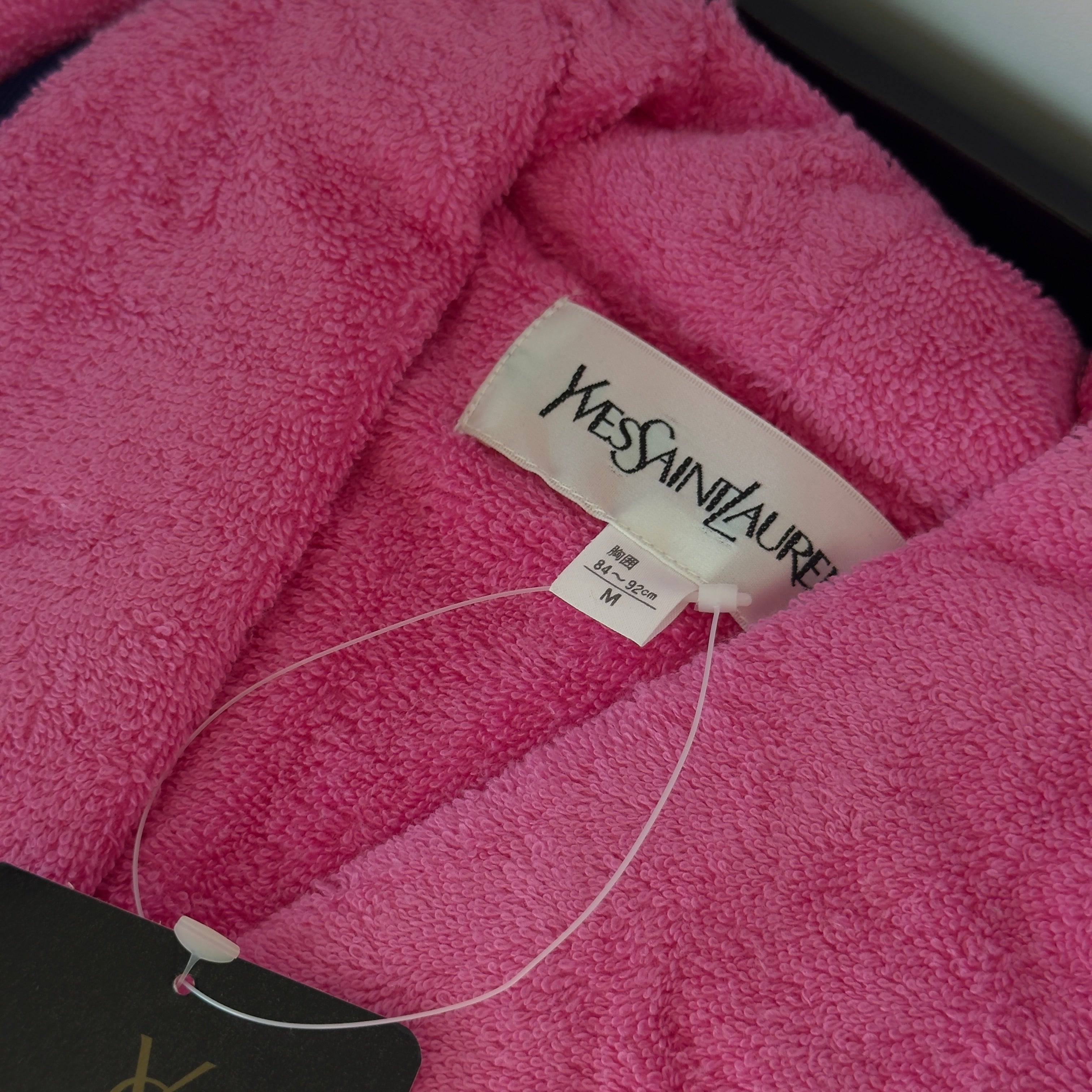 Vintage Yves Saint Laurent Terry Cloth Robe Pink - Queen May