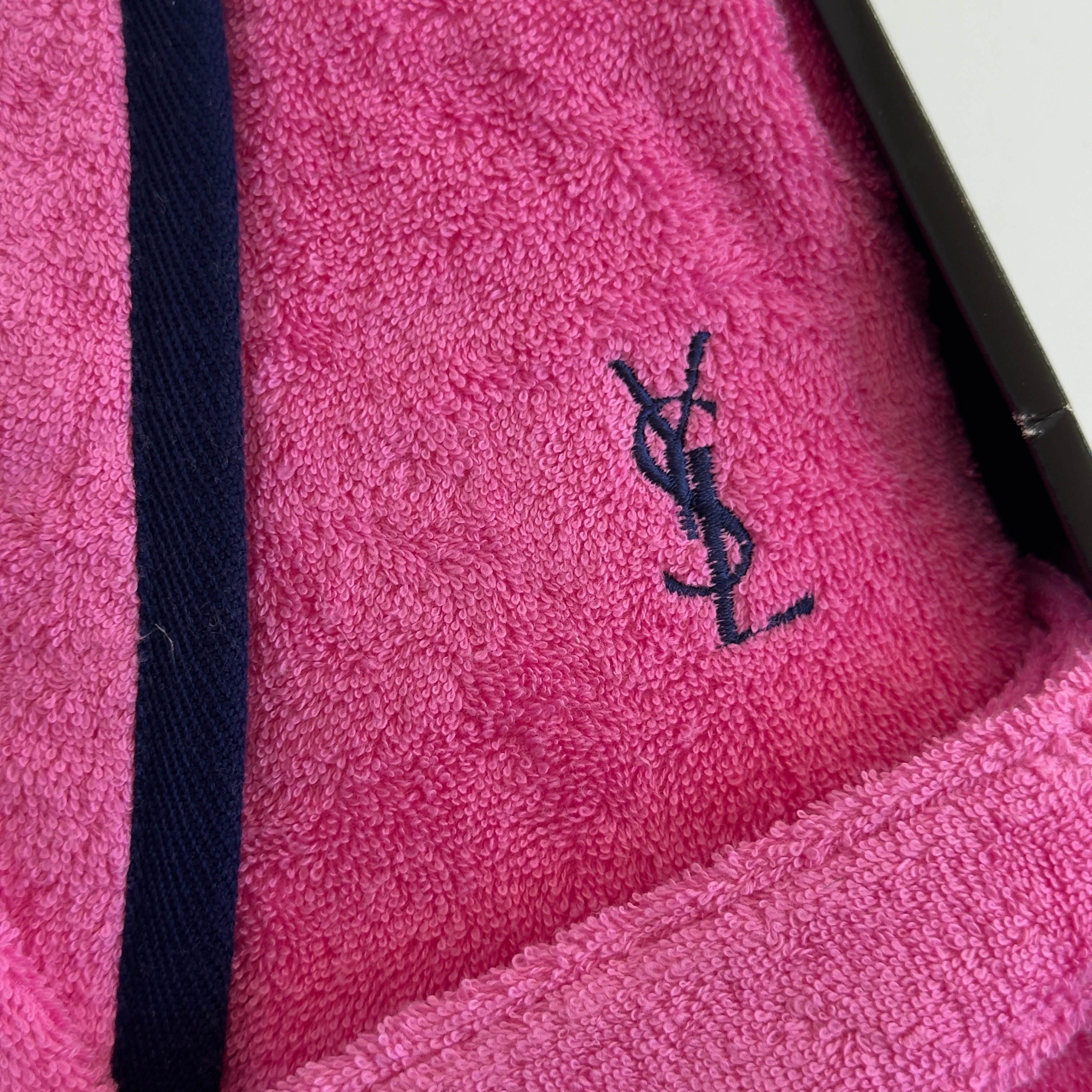 Vintage Yves Saint Laurent Terry Cloth Robe Pink - Queen May