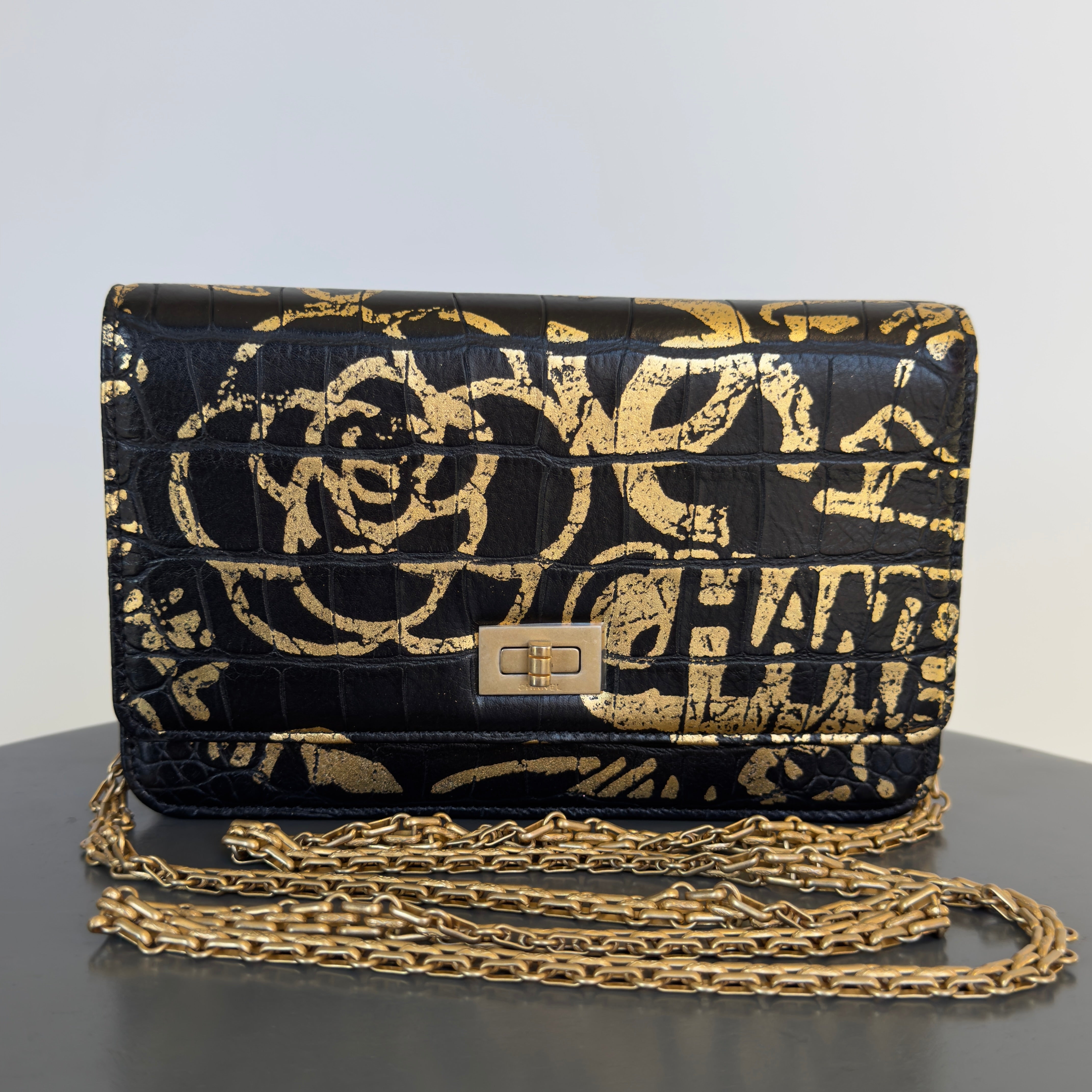 Chanel Paris-New York Graffiti Reissue Wallet On Chain - Queen May