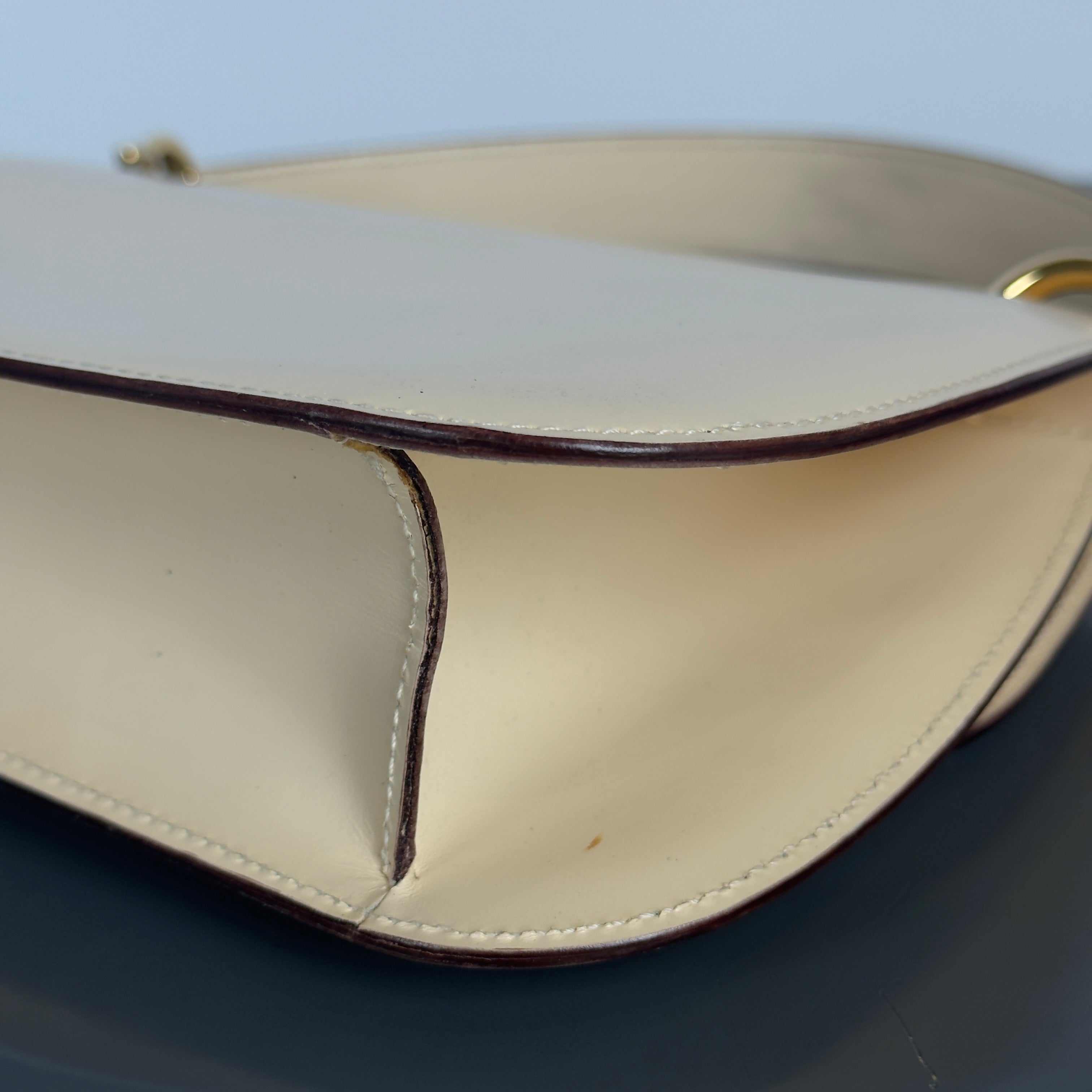 Celine Gancini Beige Leather Bag - Queen May