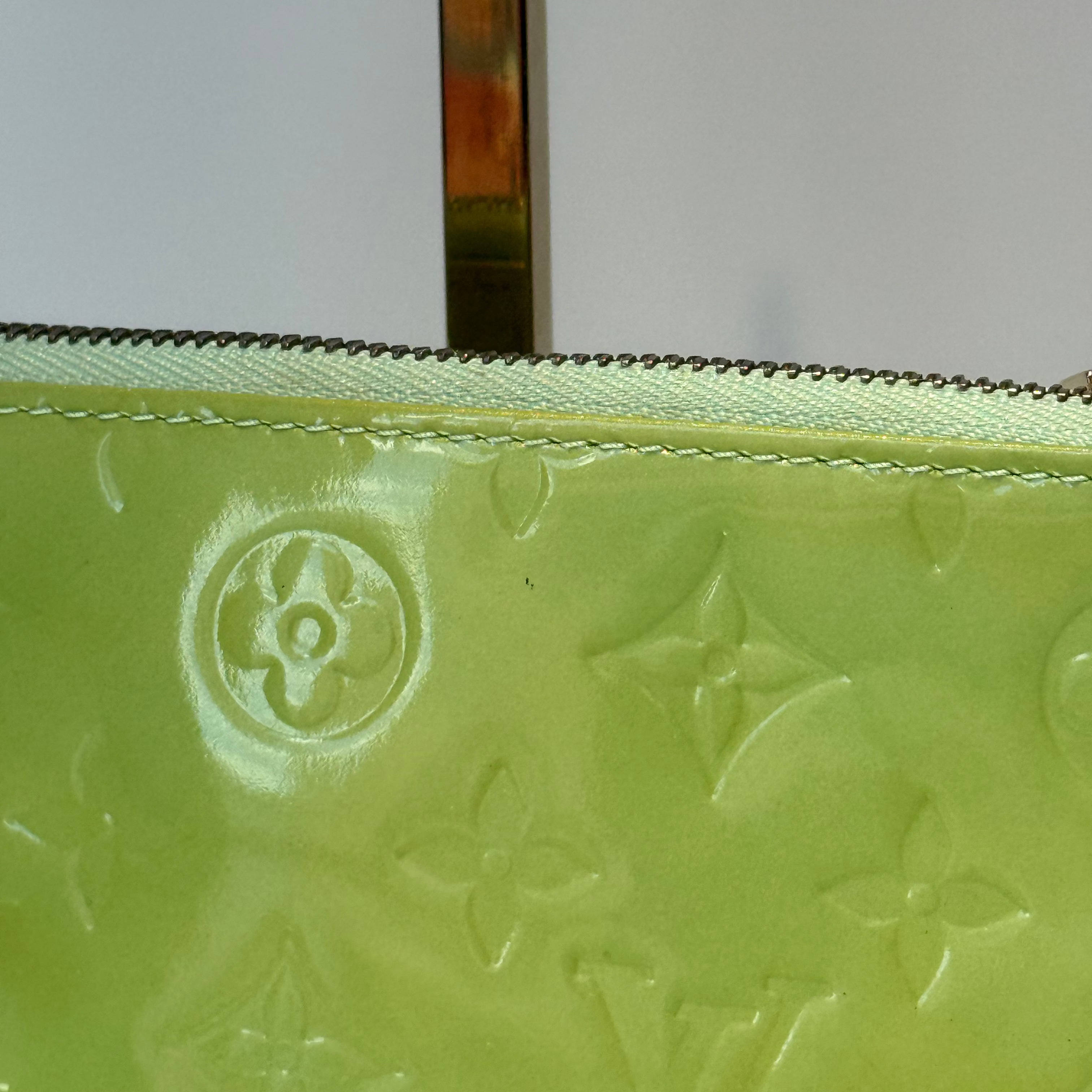 Rare Louis Vuitton Mallory Square Vernis Clutch Peppermint - Queen May