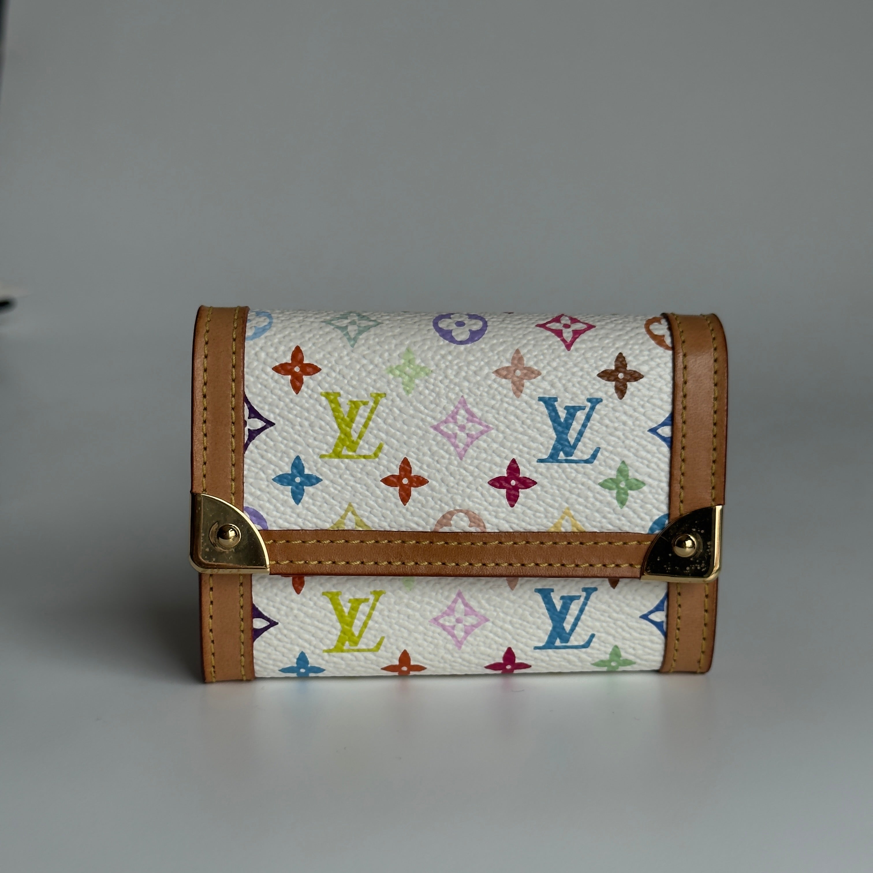 Louis Vuitton Takashi Murakami Monogram Porte Monnaie Wallet - Queen May