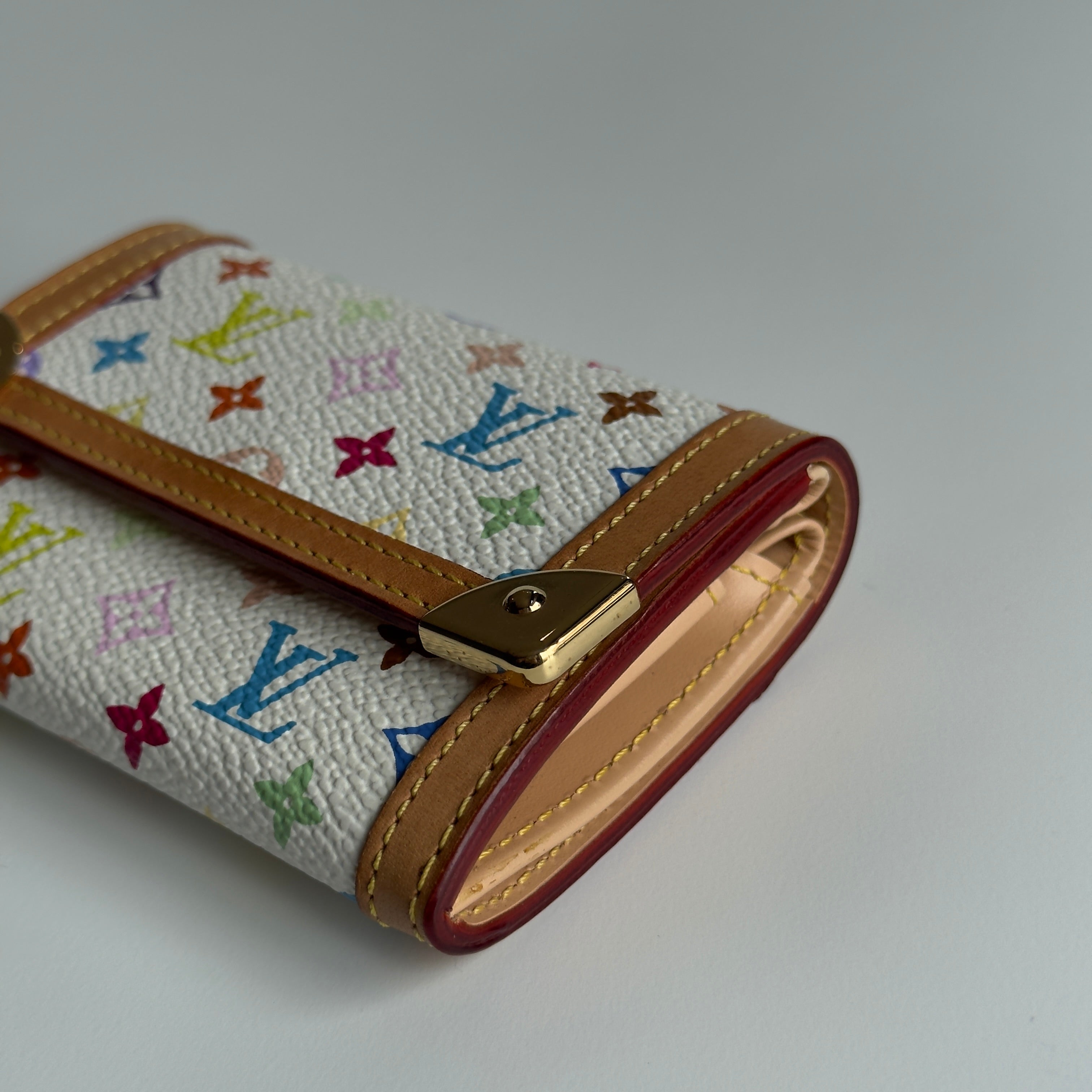 Louis Vuitton Takashi Murakami Monogram Porte Monnaie Wallet - Queen May
