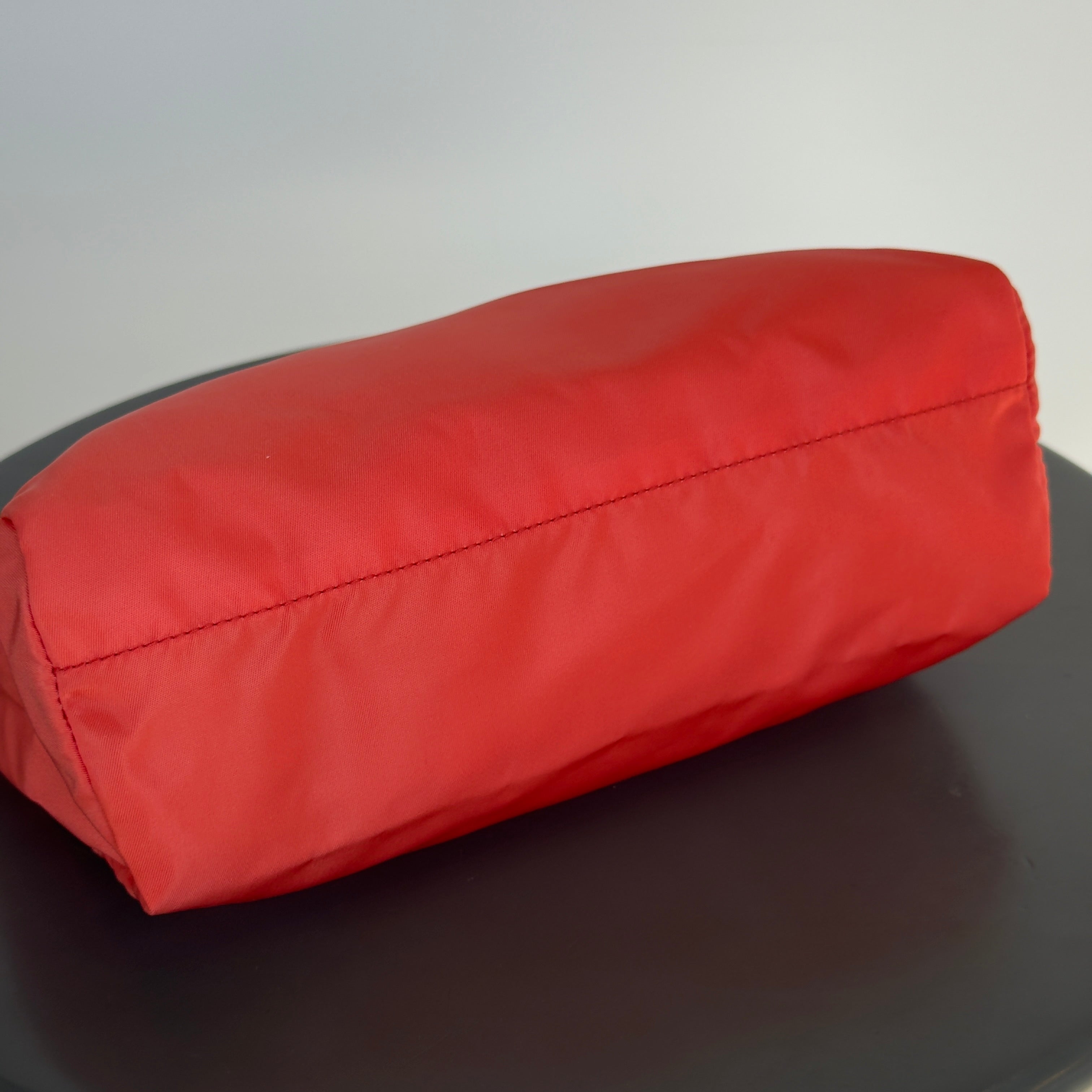 Prada Nylon Orange Cosmetic Pouch - Queen May