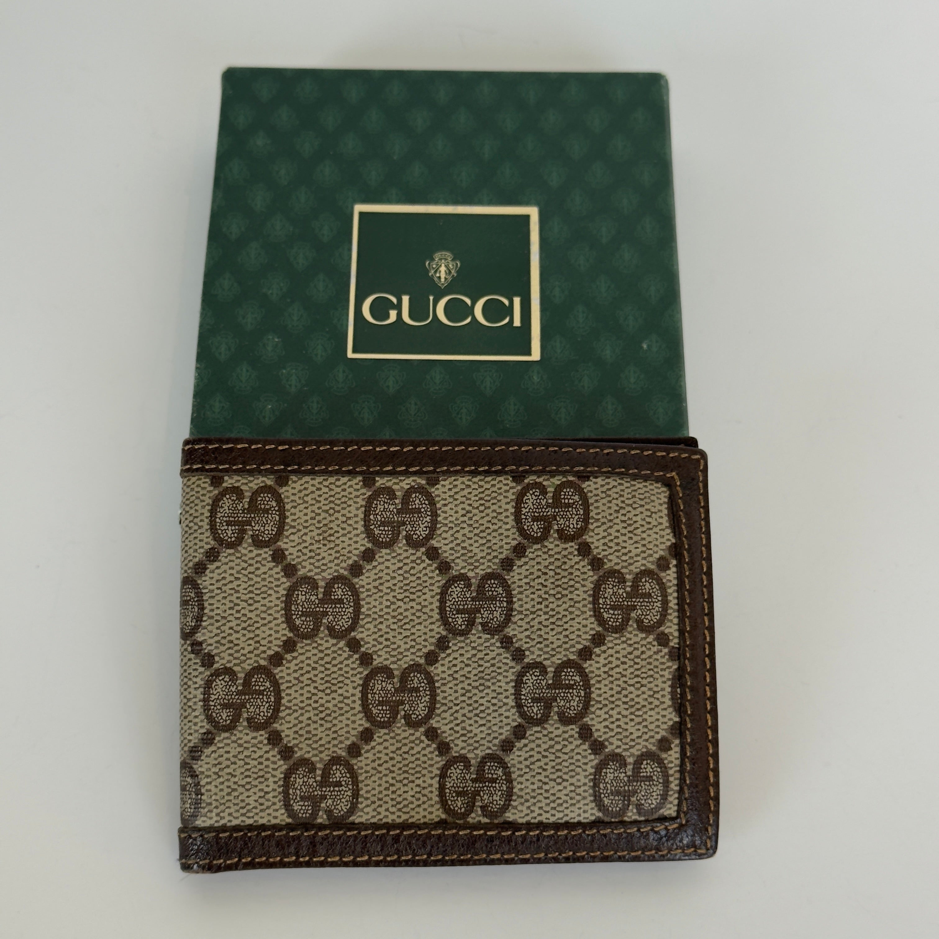 Vintage Gucci Supreme GG Bifold Wallet - Queen May