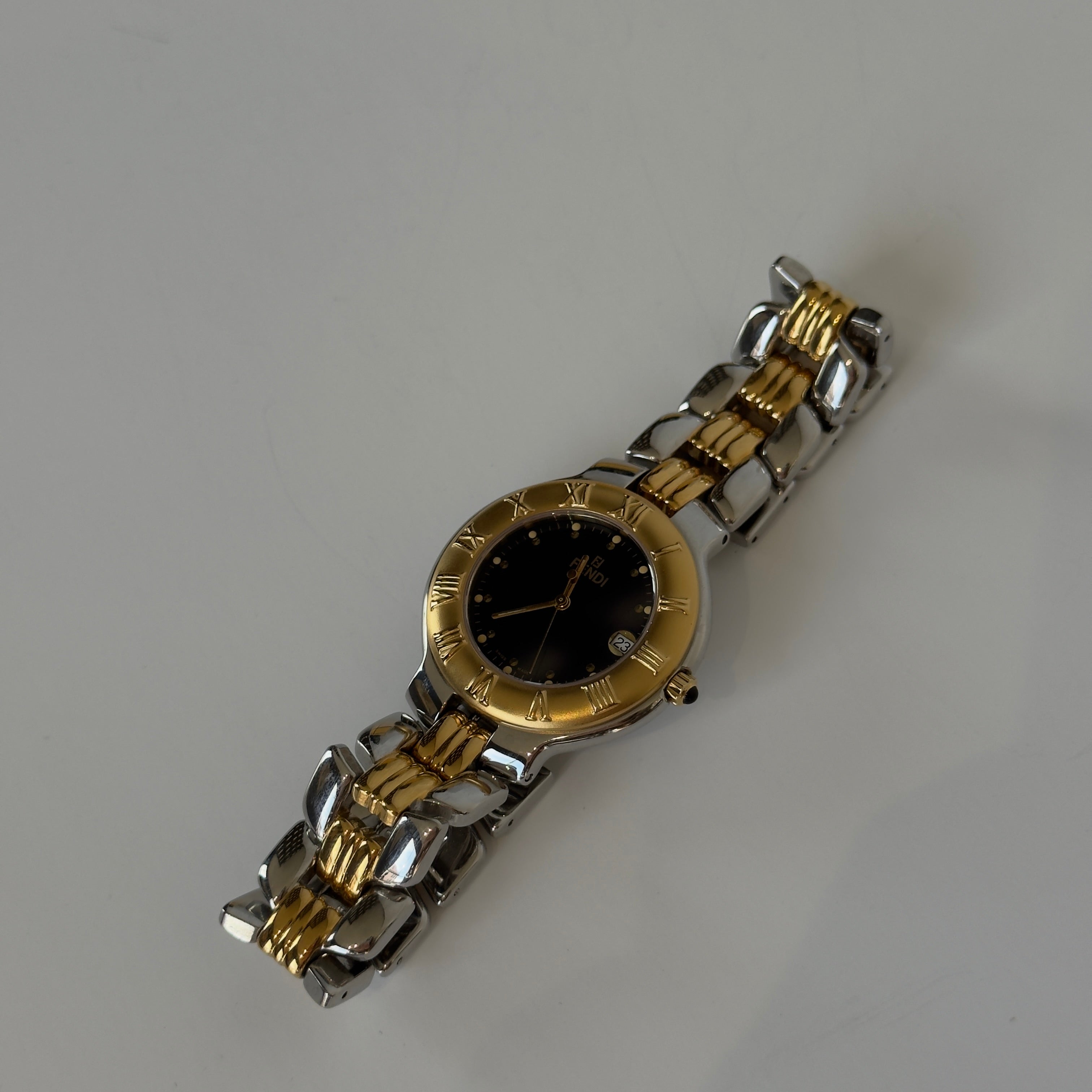 Fendi 900L Blue Dial Two Tone Watch - Queen May