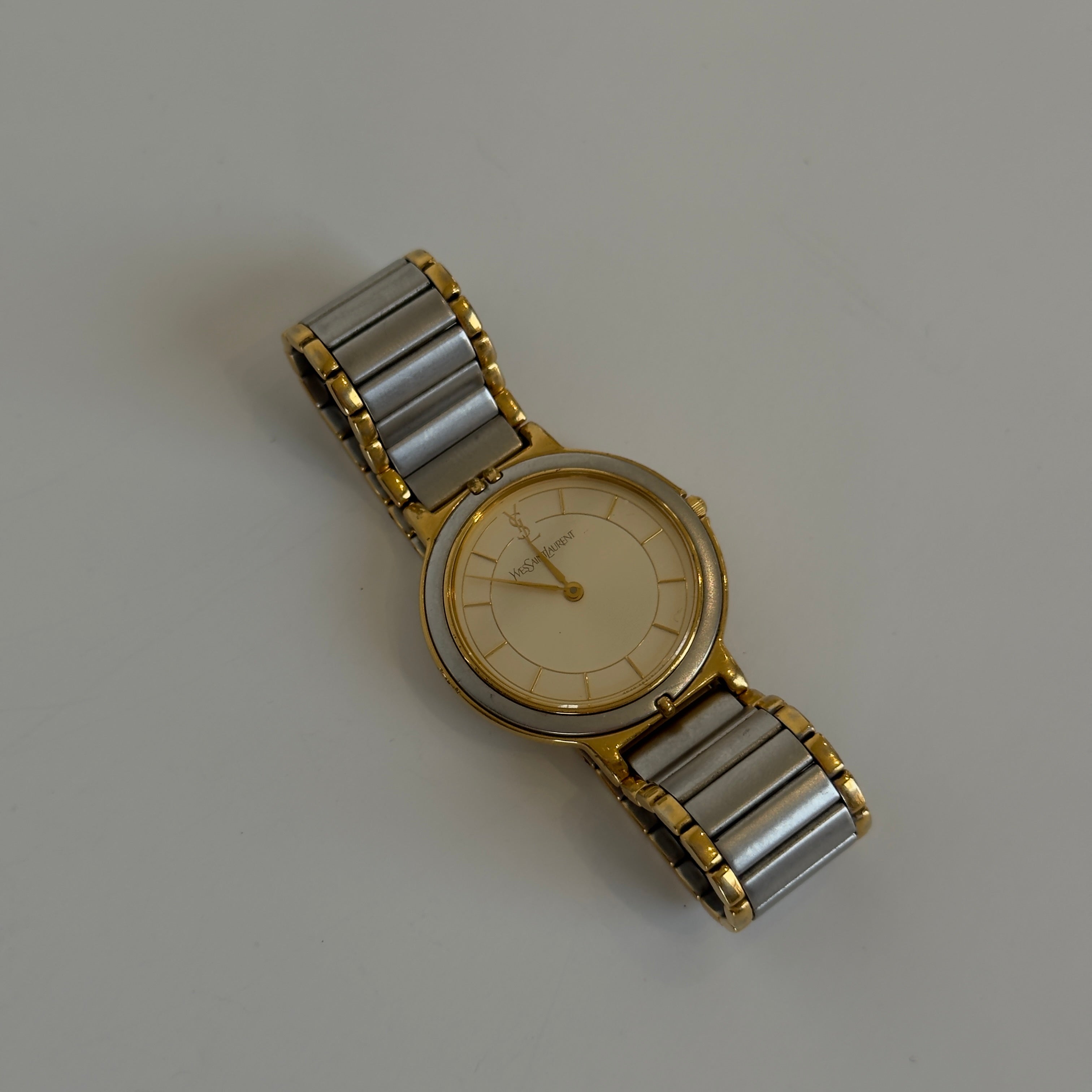 Vintage Yves Saint Laurent Two Tone Watch - Queen May