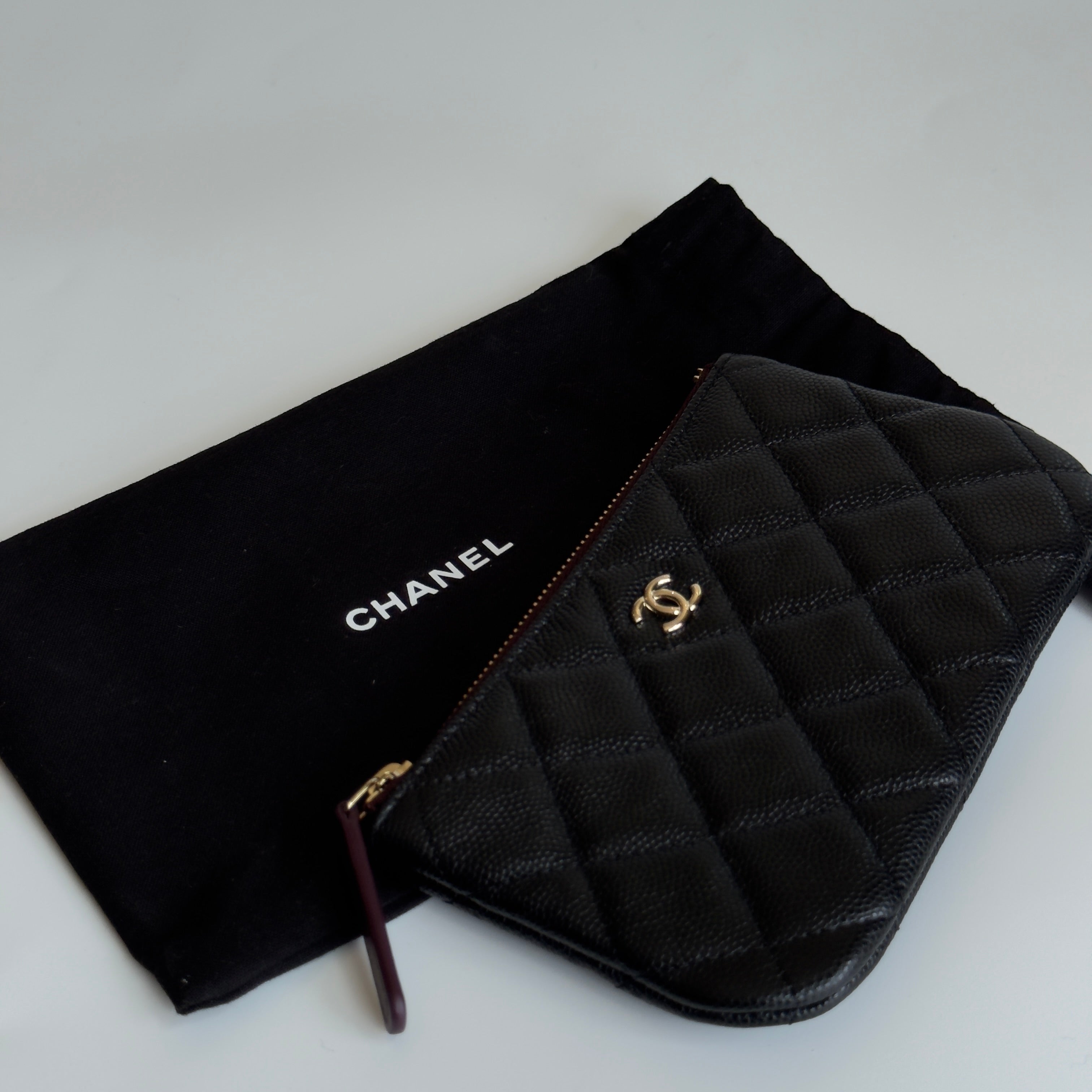 Chanel Classic O-Coin Case Black - Queen May