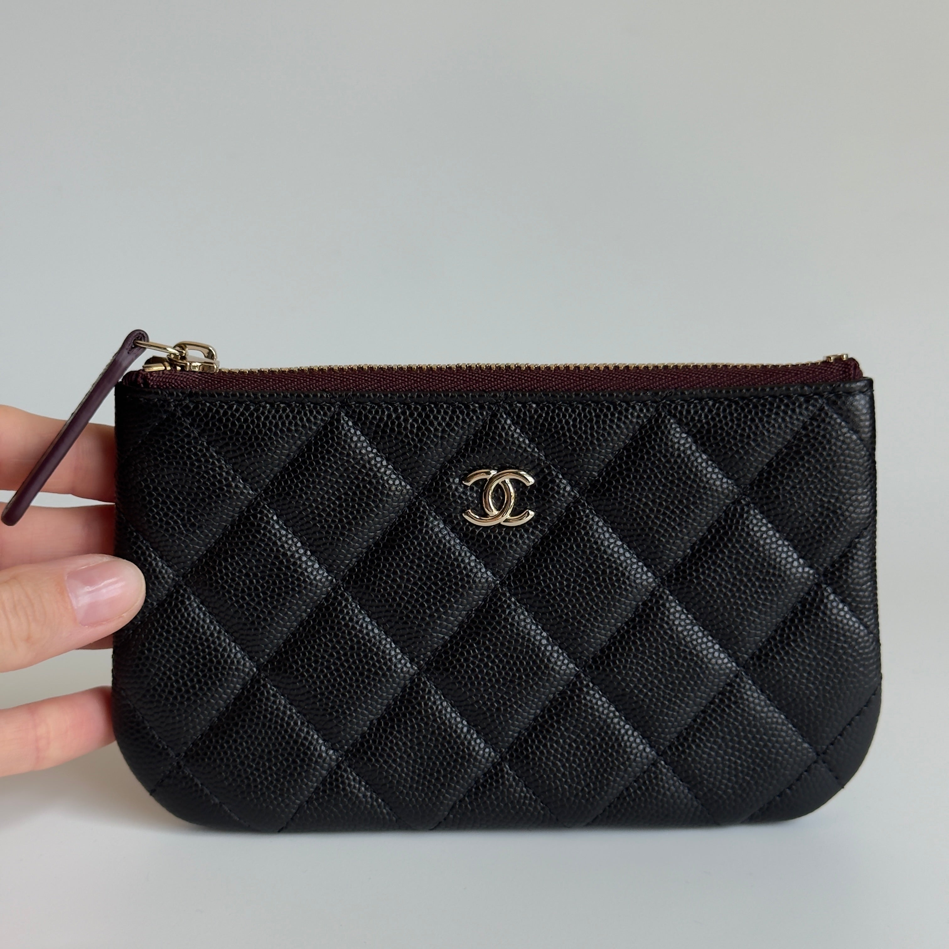 Chanel Classic O-Coin Case Black - Queen May