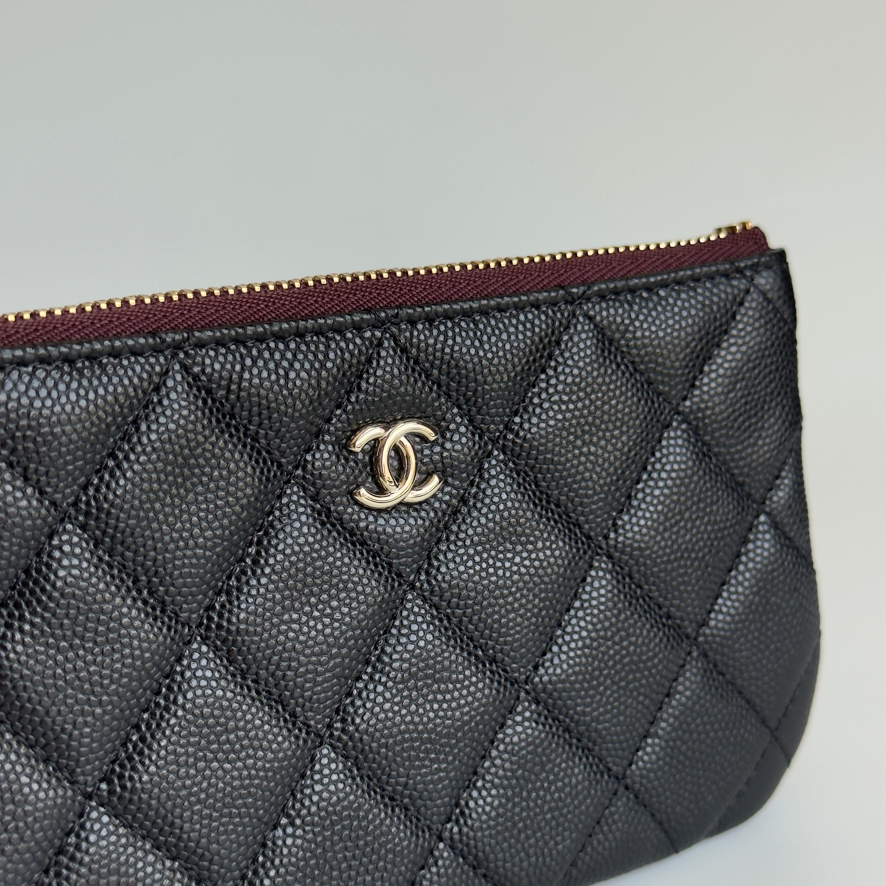 Chanel Classic O-Coin Case Black - Queen May