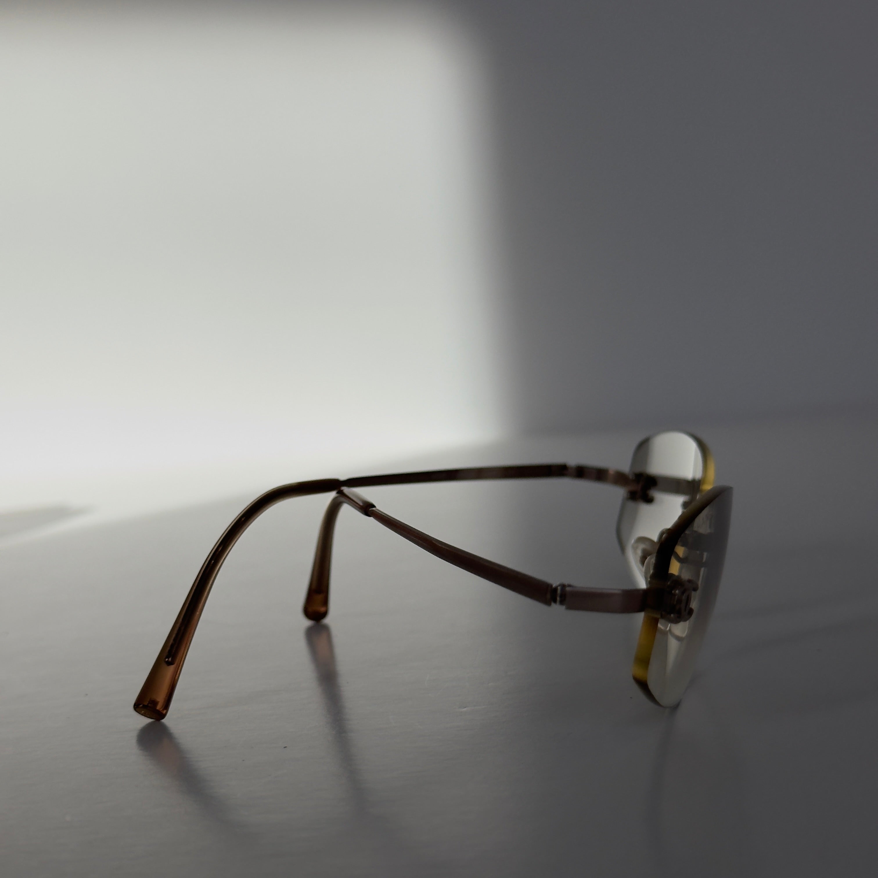 Vintage Chanel Rimless Wire Frame Sunglasses - Queen May