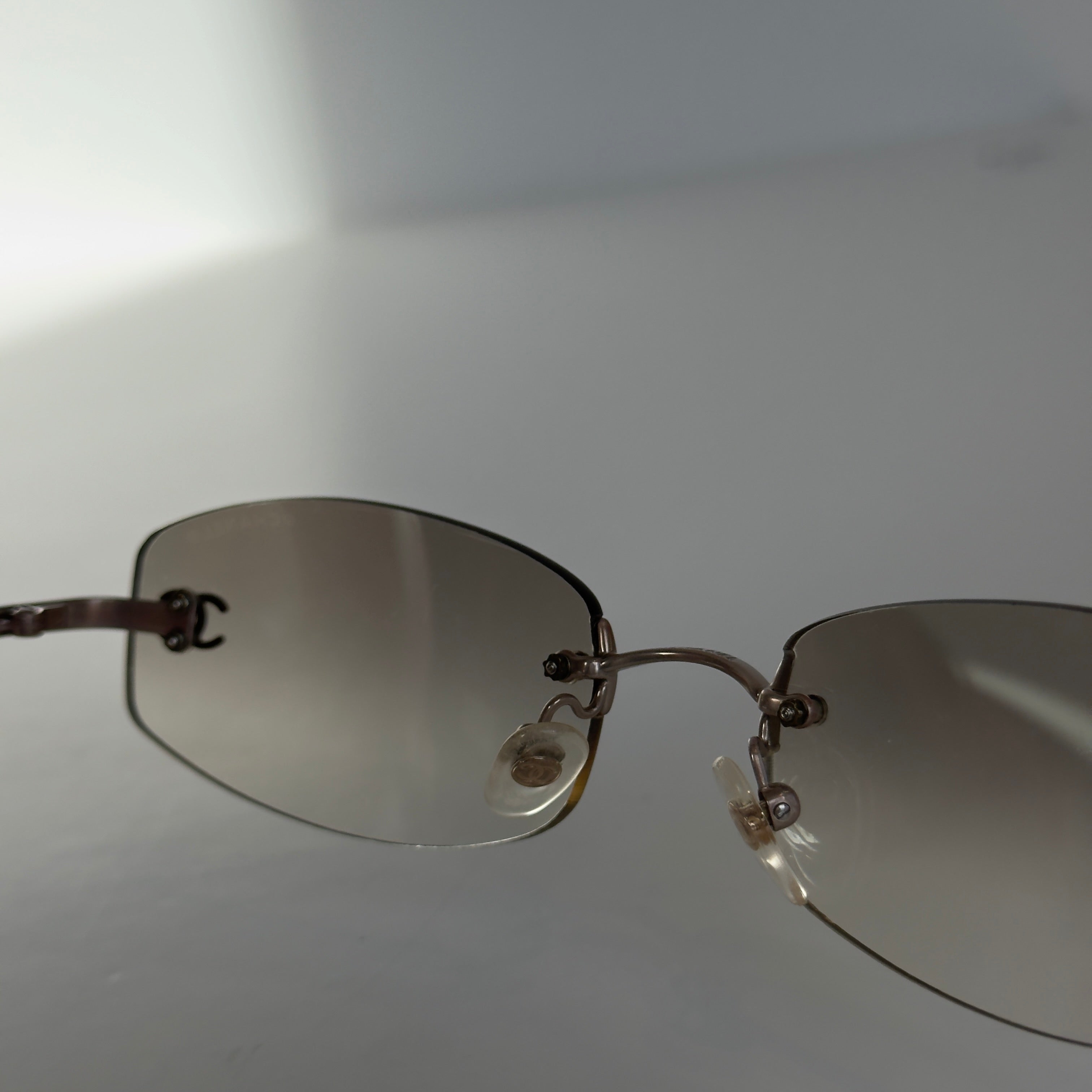 Vintage Chanel Rimless Wire Frame Sunglasses - Queen May