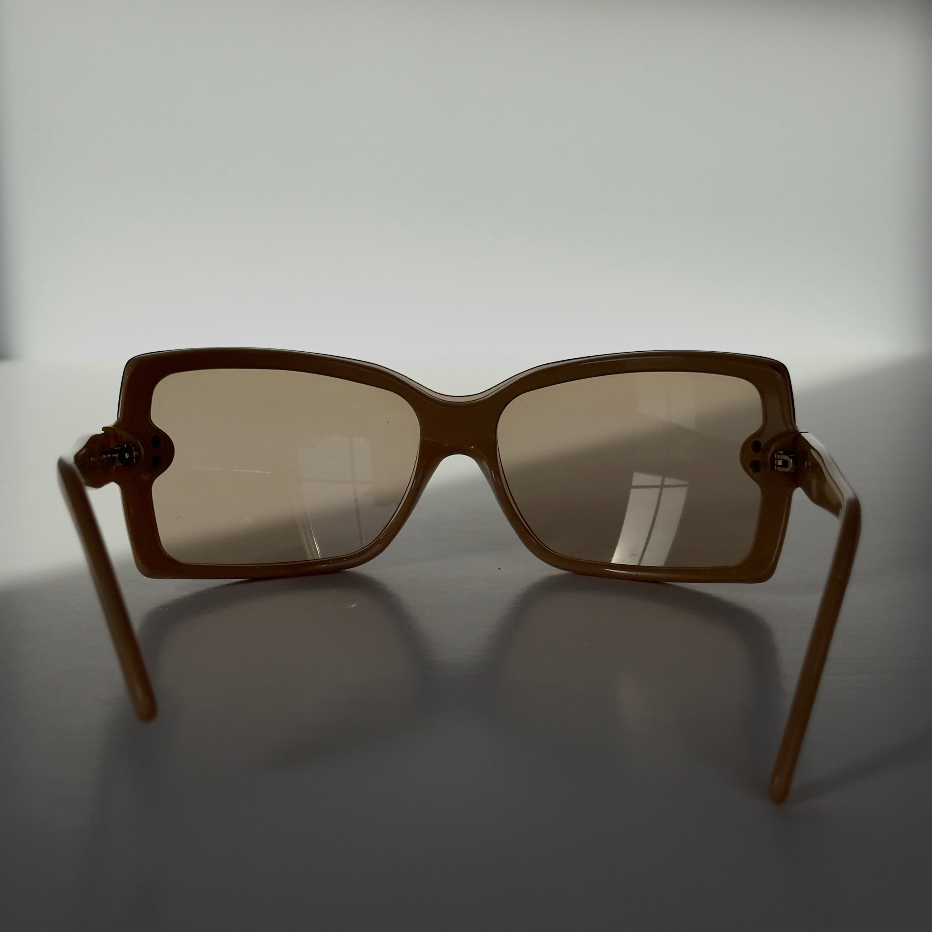 Vintage Chanel Brown Acetate CC Sunglasses - Queen May
