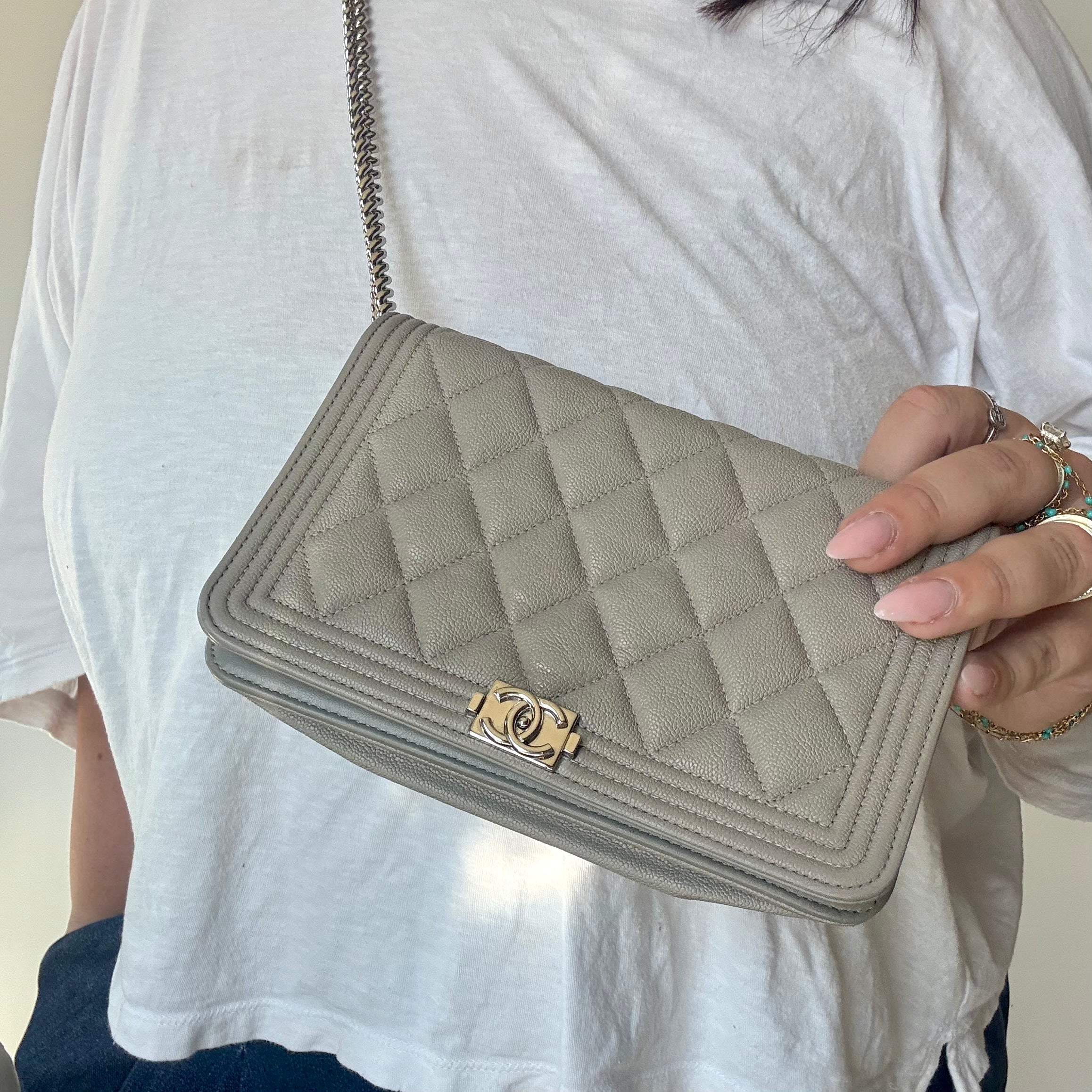 Chanel Caviar Boy Wallet On Chain - Queen May