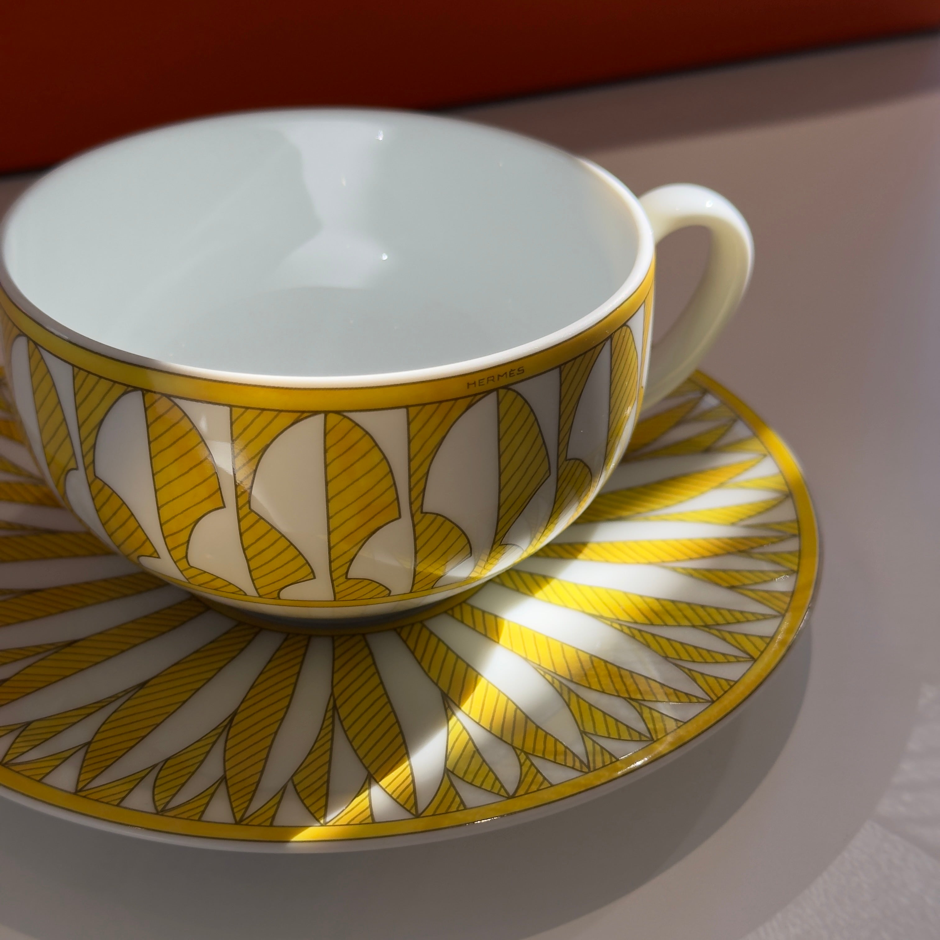 Hermes Soleil D'Hermes Tea Cup and Saucer - Queen May
