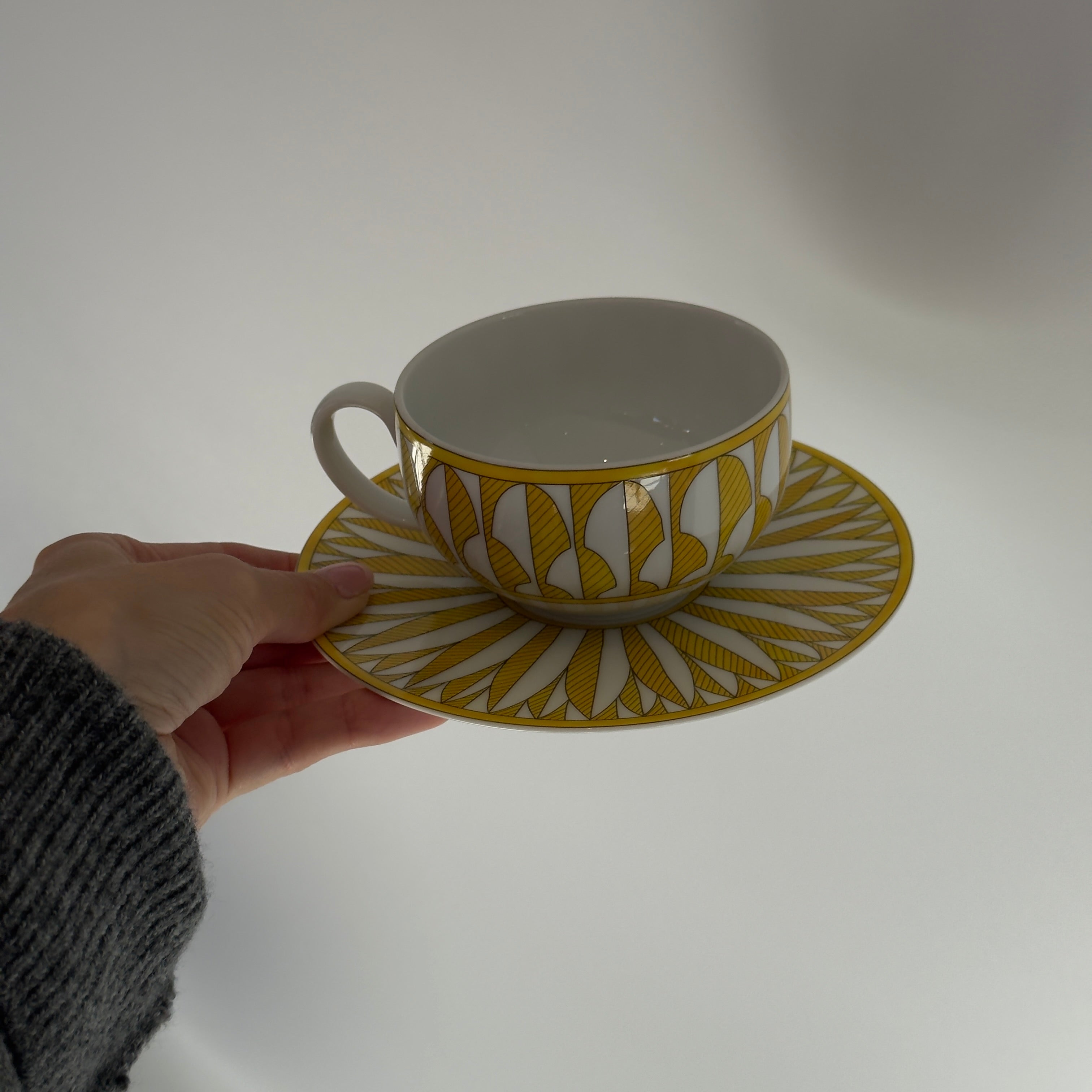 Hermes Soleil D'Hermes Tea Cup and Saucer - Queen May