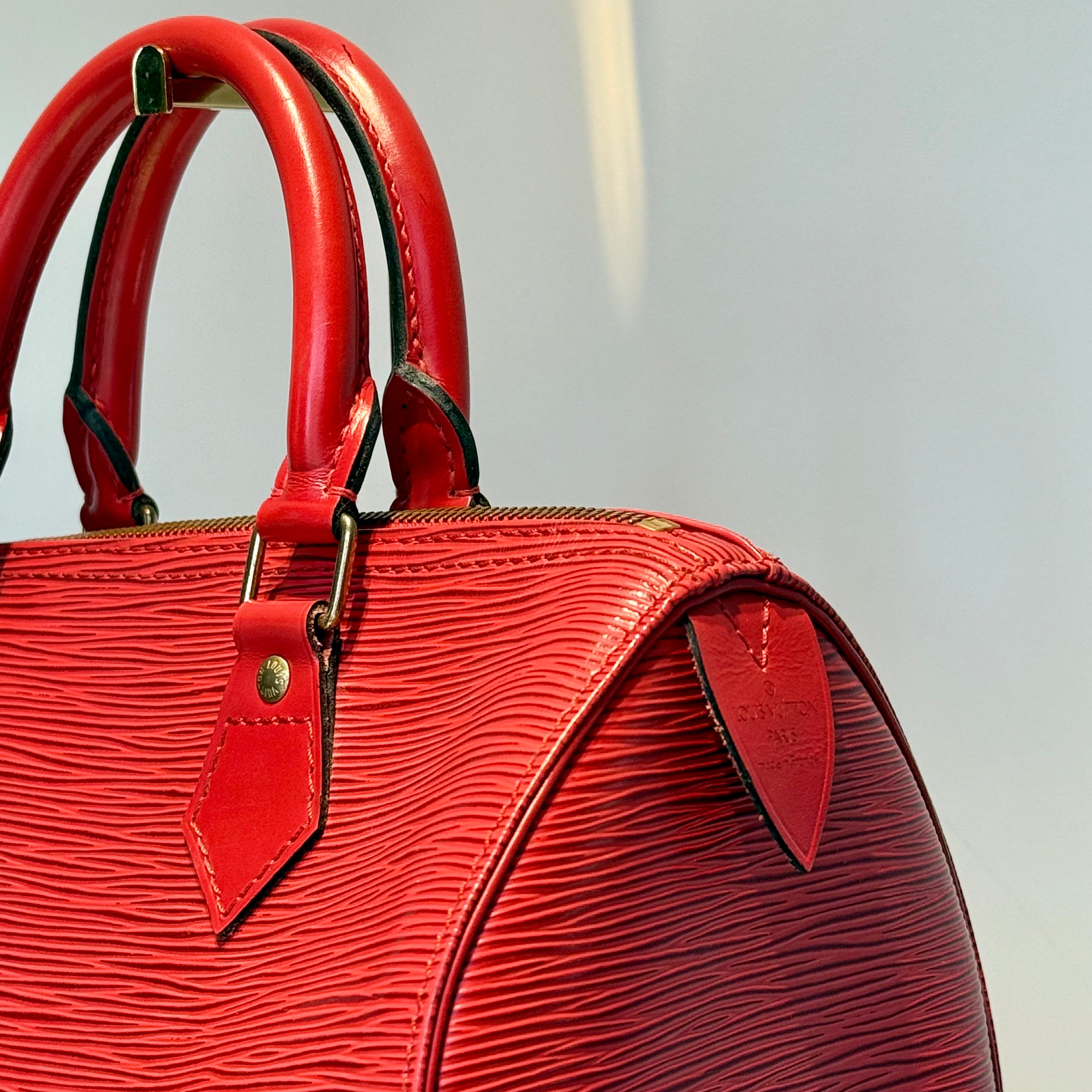 Louis Vuitton Epi Leather Speedy 30 Red - Queen May
