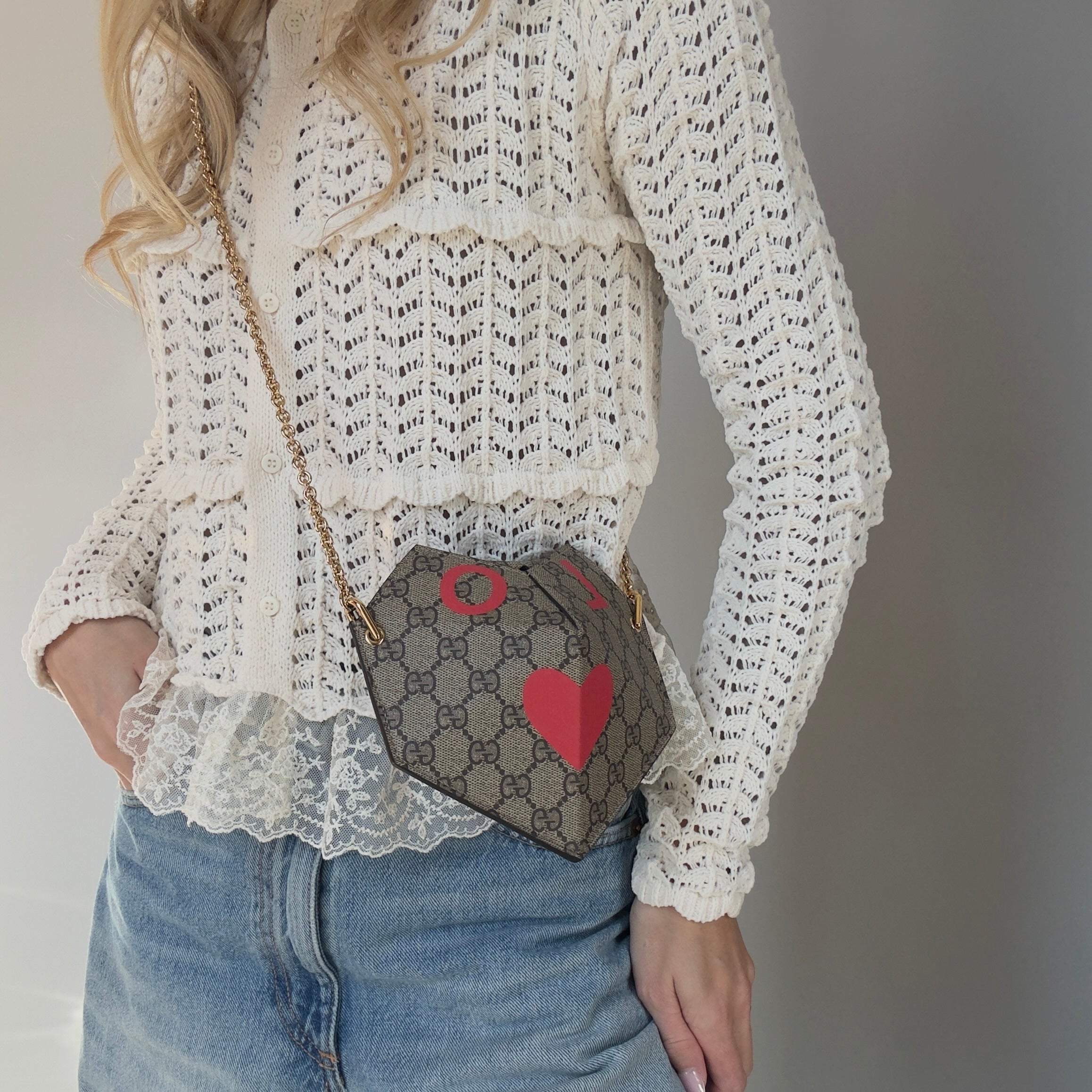 Gucci Valentines Day Origami Heart Bag - Queen May