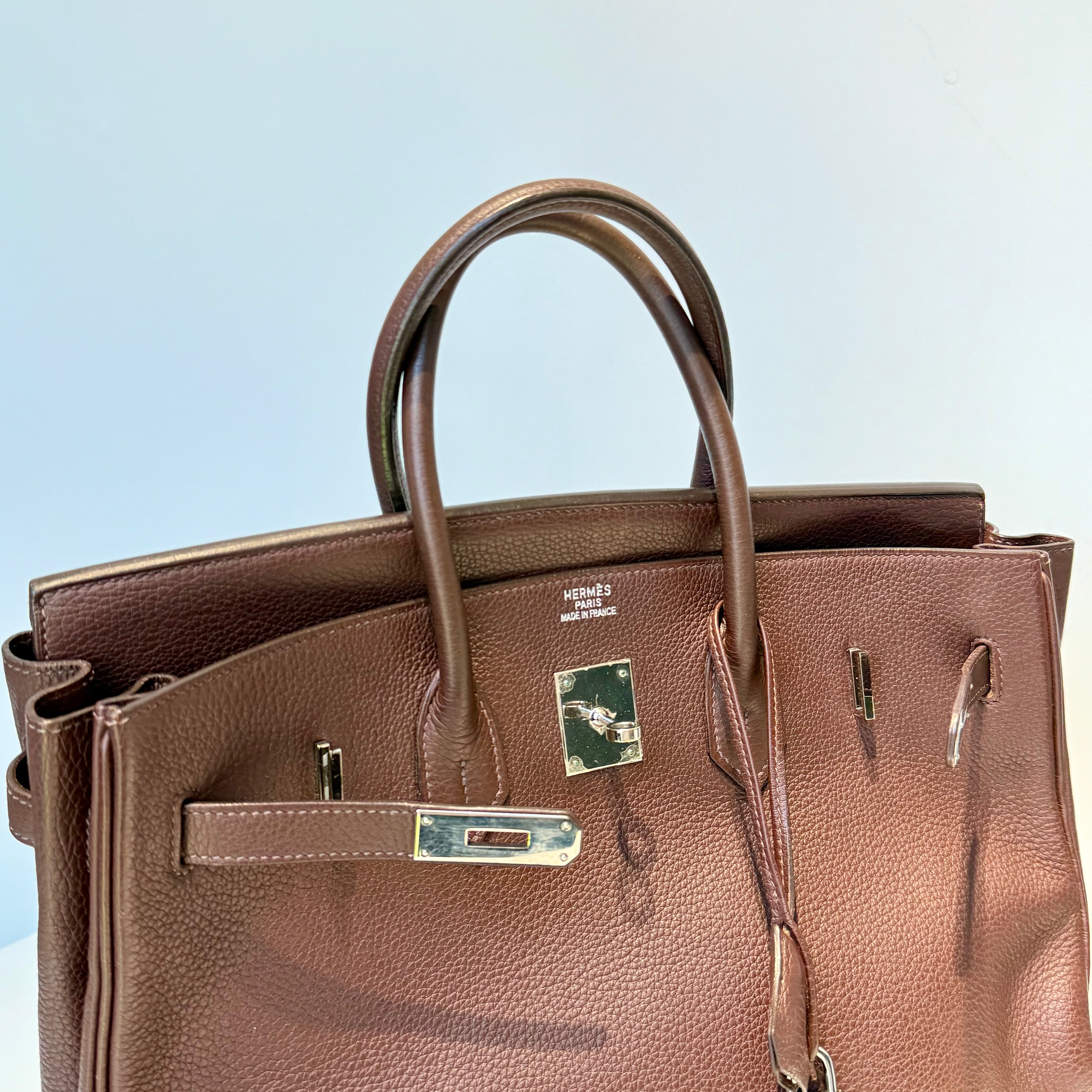 Hermes Birkin 35 Togo Leather Havane Palladium Hardware 2004 - Queen May