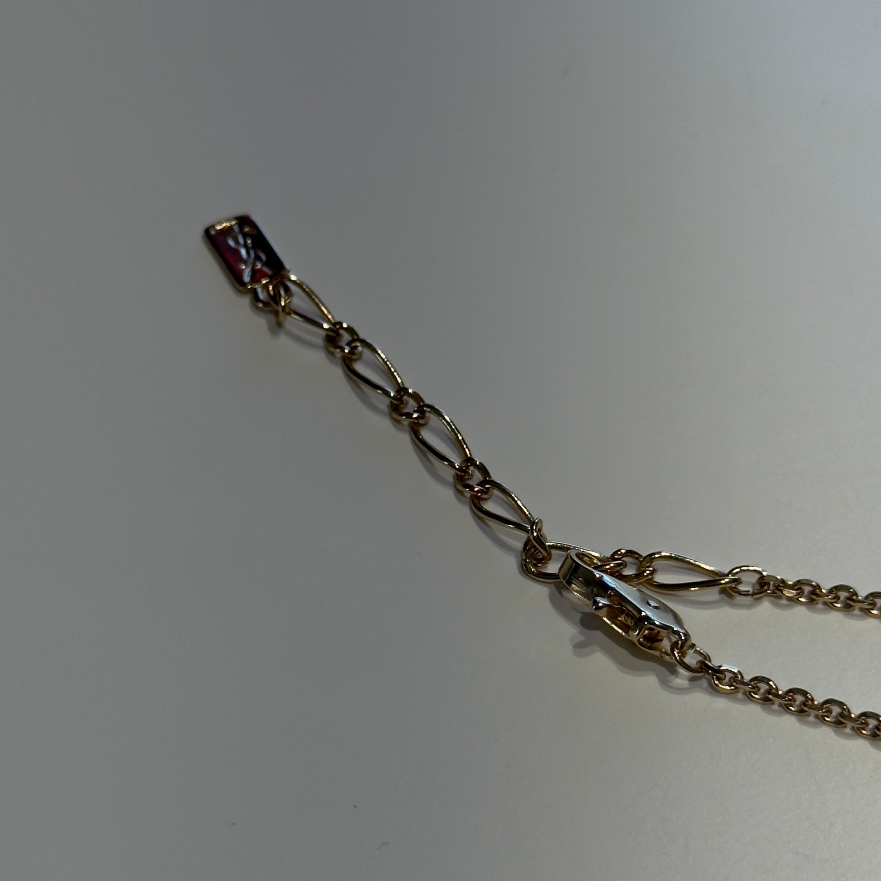 Saint Laurent YSL Logo Pendant Necklace