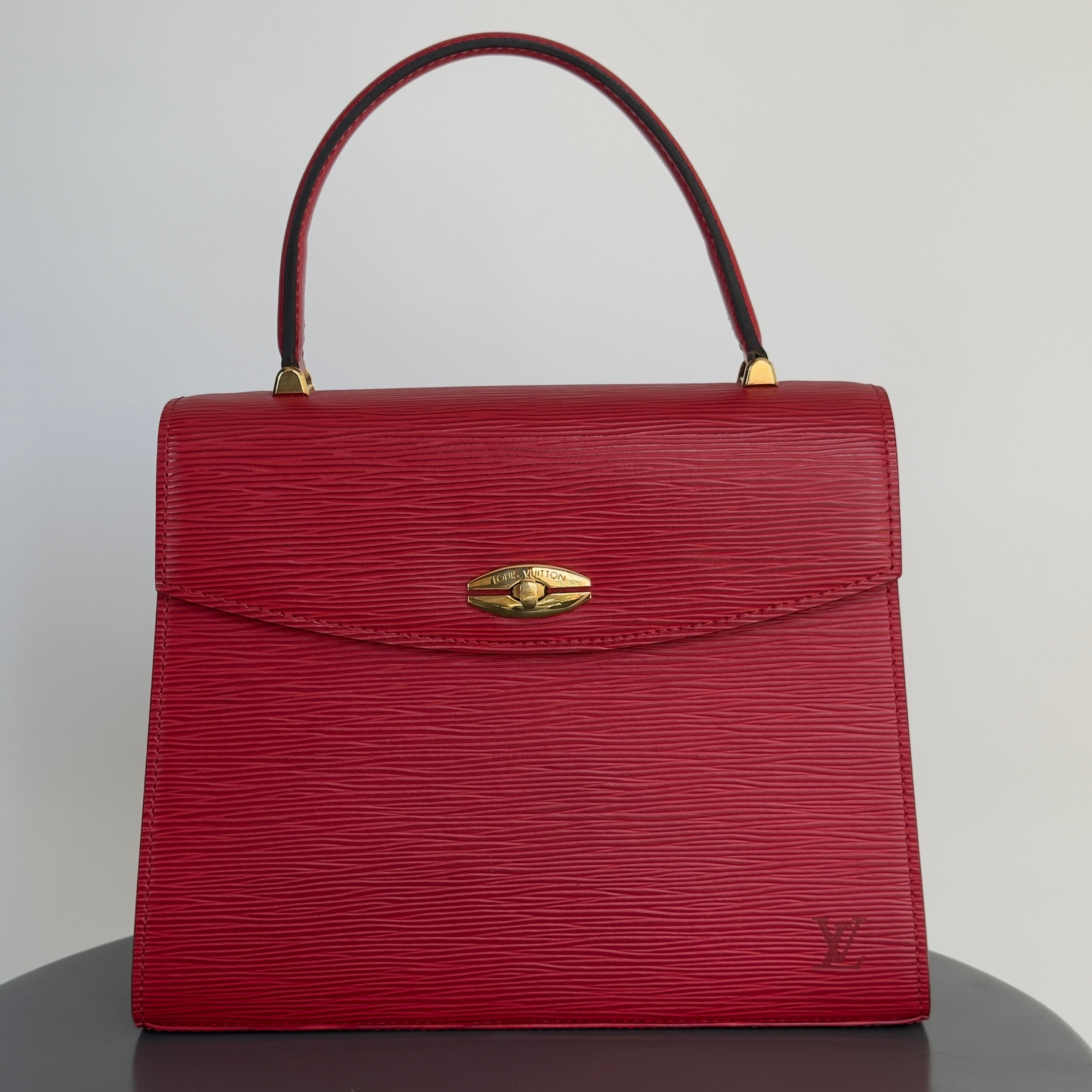 Louis Vuitton Red Epi Leather Malesherbes Top Handle - Queen May