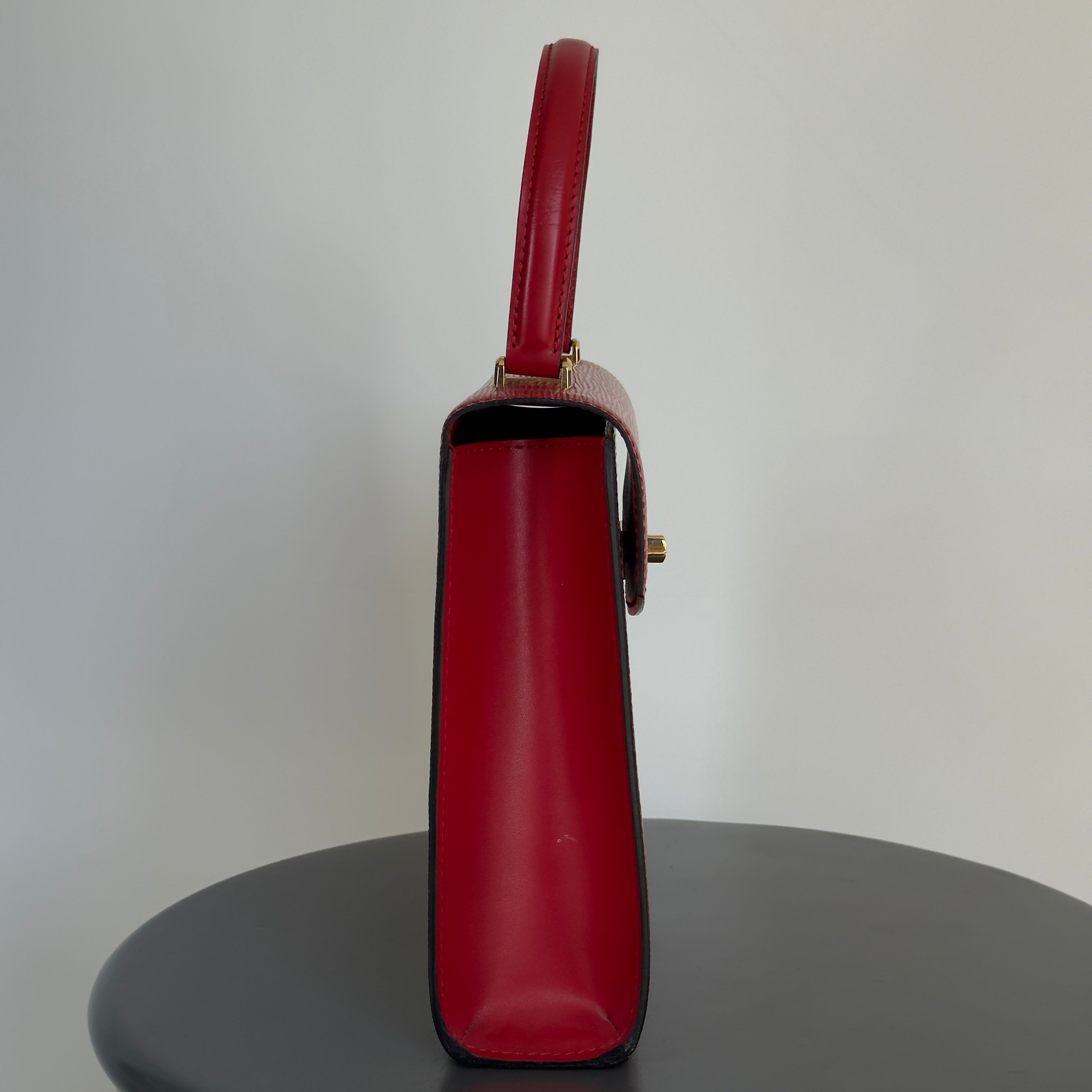 Louis Vuitton Red Epi Leather Malesherbes Top Handle - Queen May